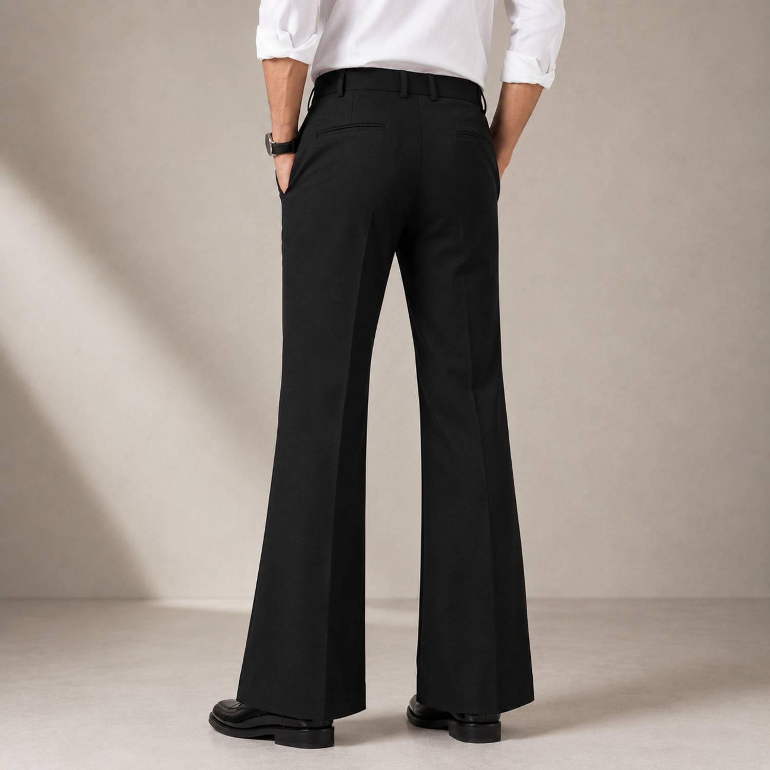KDR Comfort Fit Black Trousers - Image 2