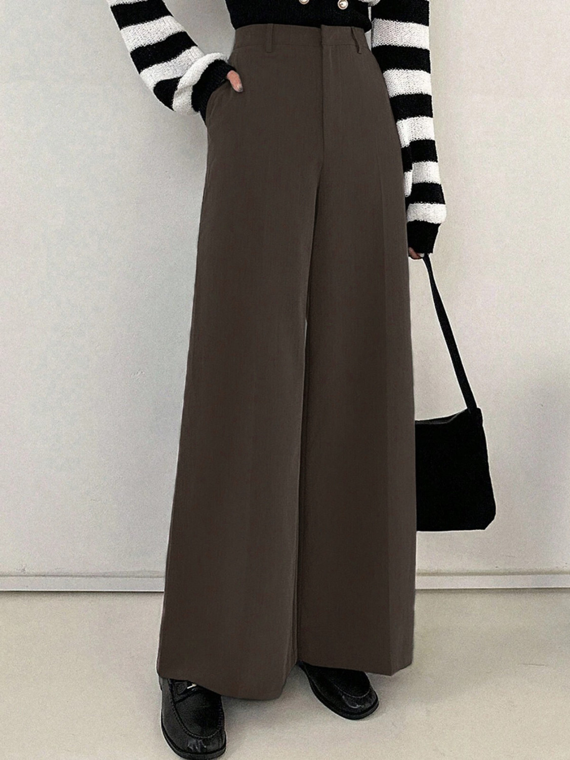 Image of KOTTY Relaxed Women Brown Trousers