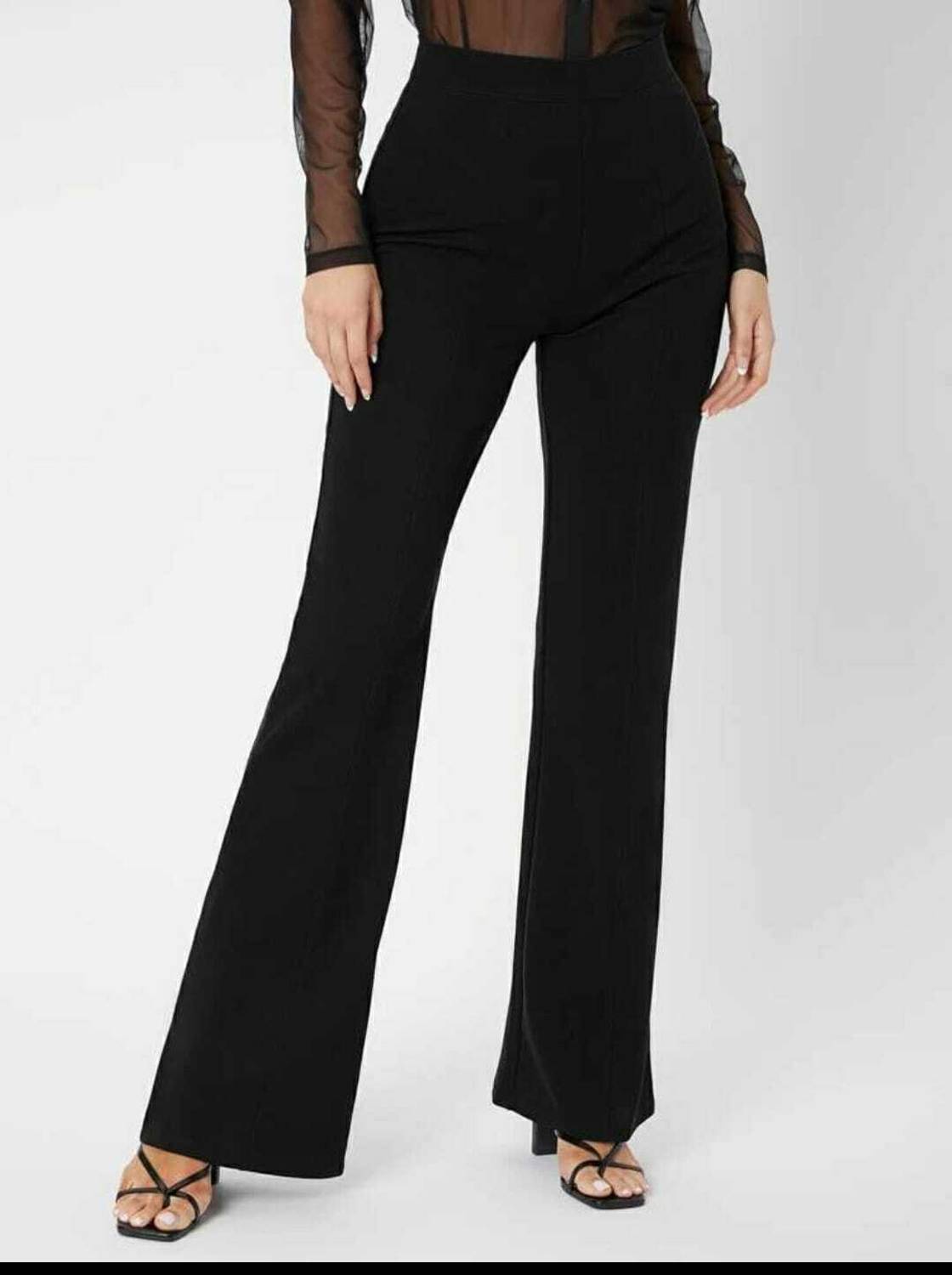Broadstar Relaxed Women Black Trousers