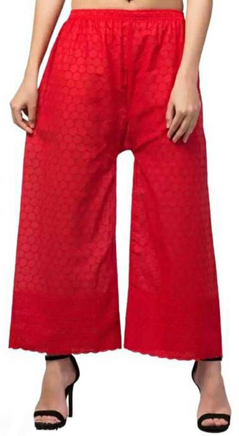 OMAYA Regular Fit Women Red Trousers