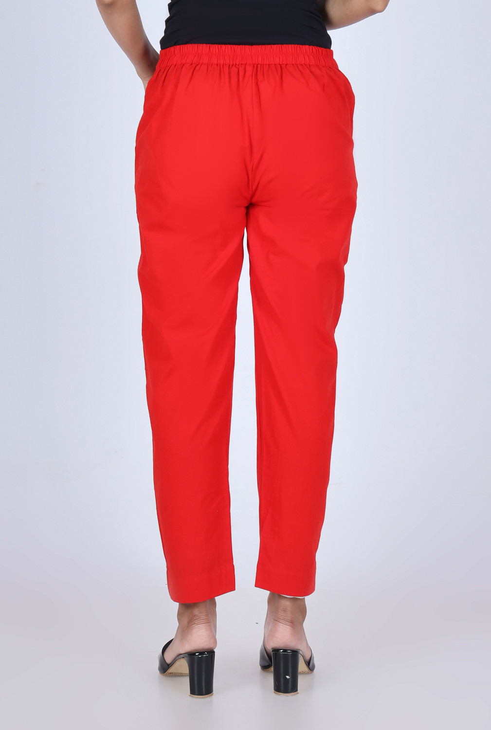 Image of PalloStyle Regular Fit Women Red Trousers