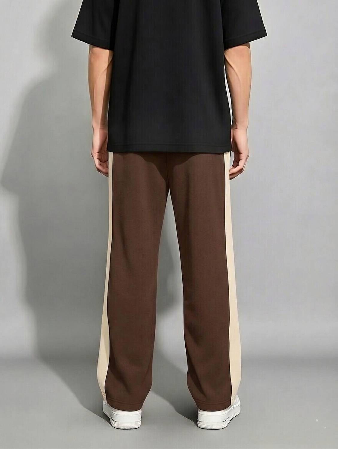 FABBAZE Loose Fit Men Brown Trousers - Image 2