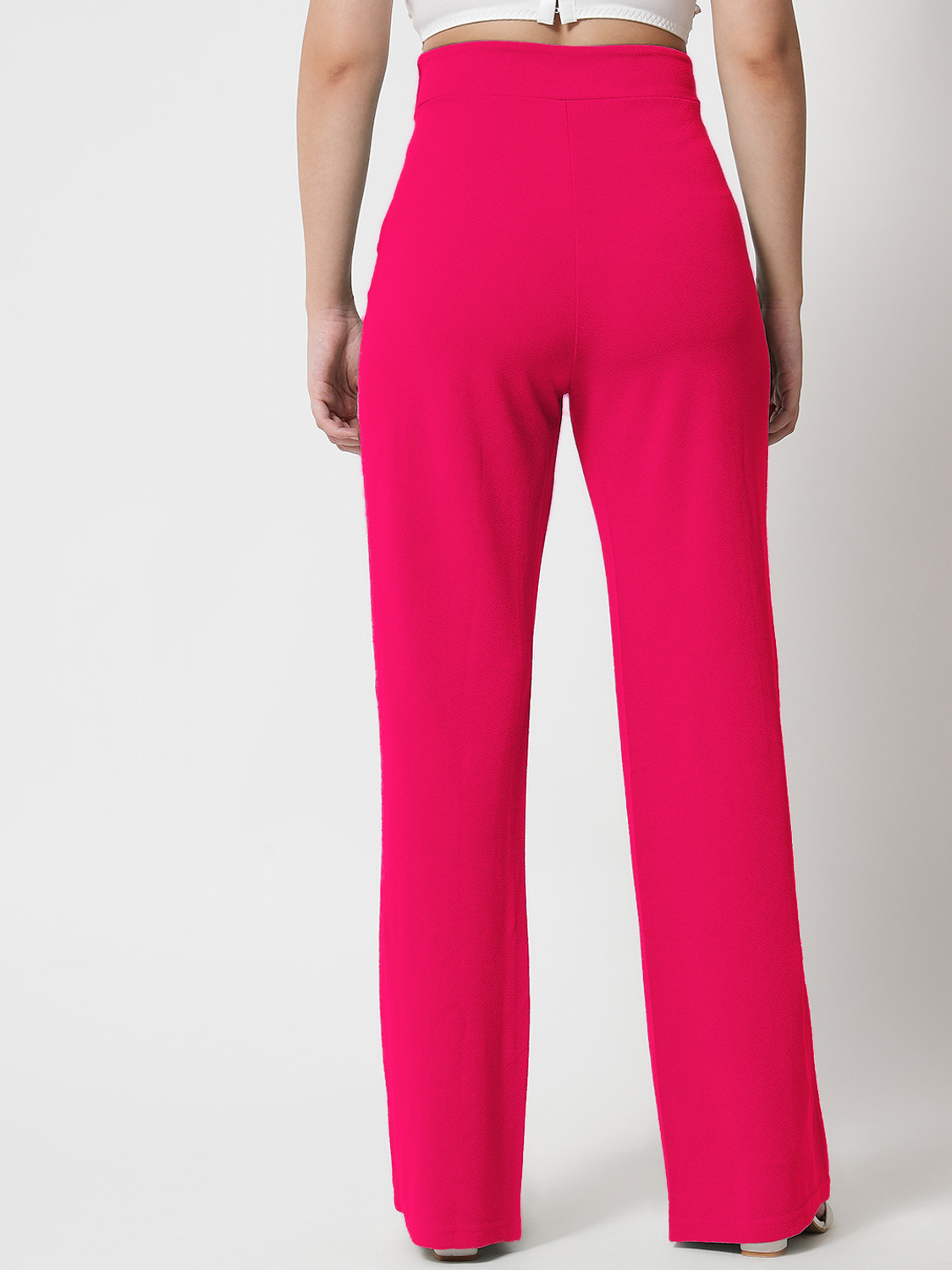 Image of KOTTY Regular Fit Women Pink Trousers