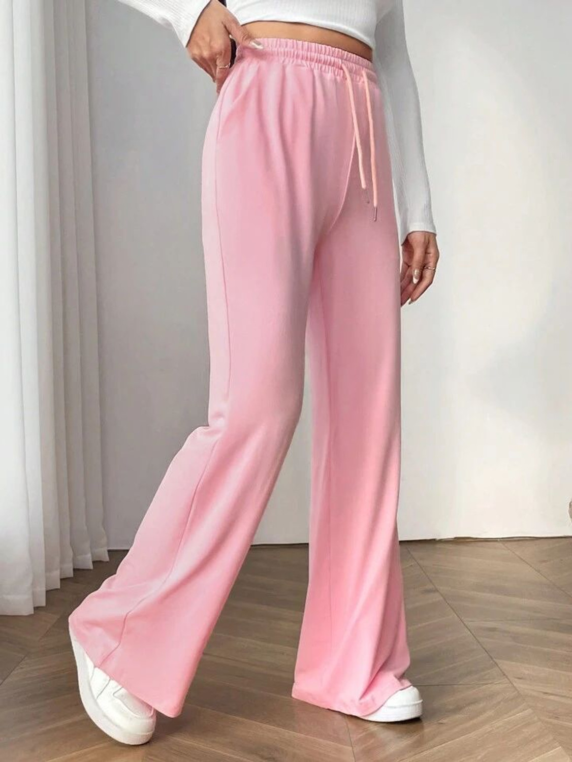 Image of SKD TRENDZ Straight Fit Women Pink Trousers
