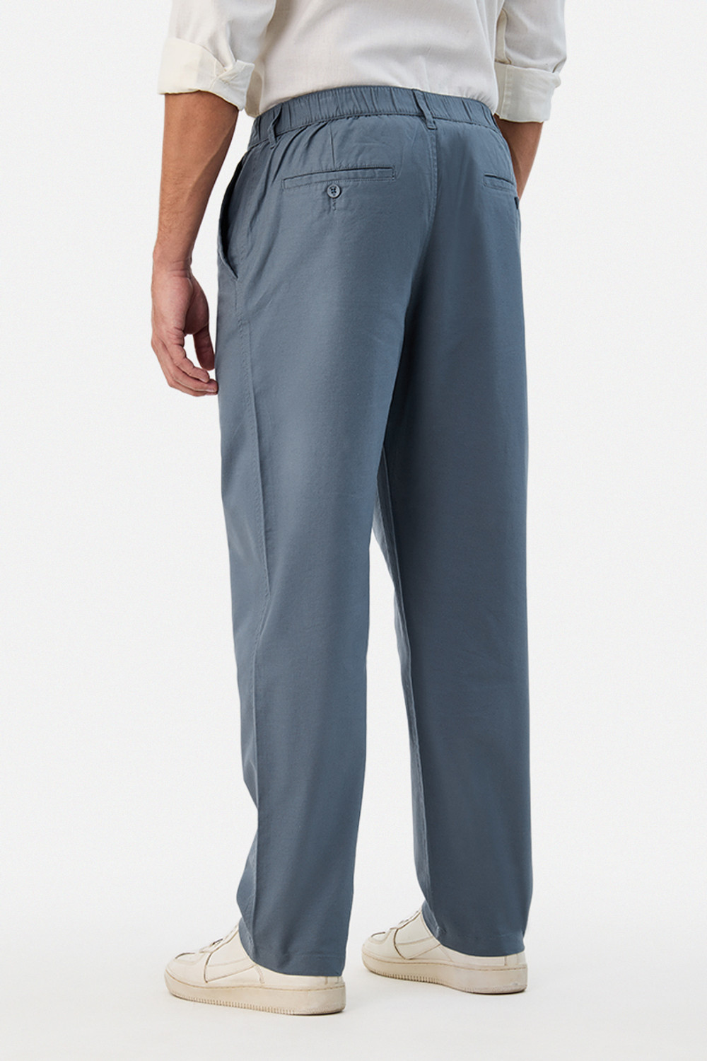 Image of Snitch Loose Fit Men Blue Trousers