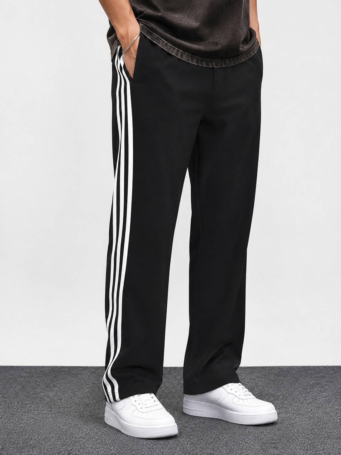 JexPuti Comfort Fit Men Black Trousers - Image 3