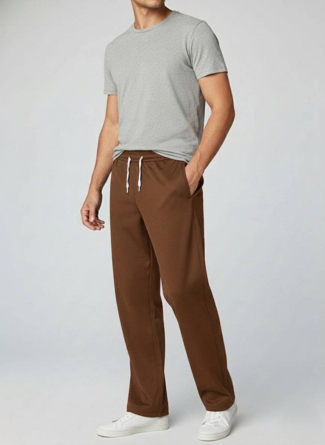 INDICLUB Loose Fit Men Brown Trousers - Image 4