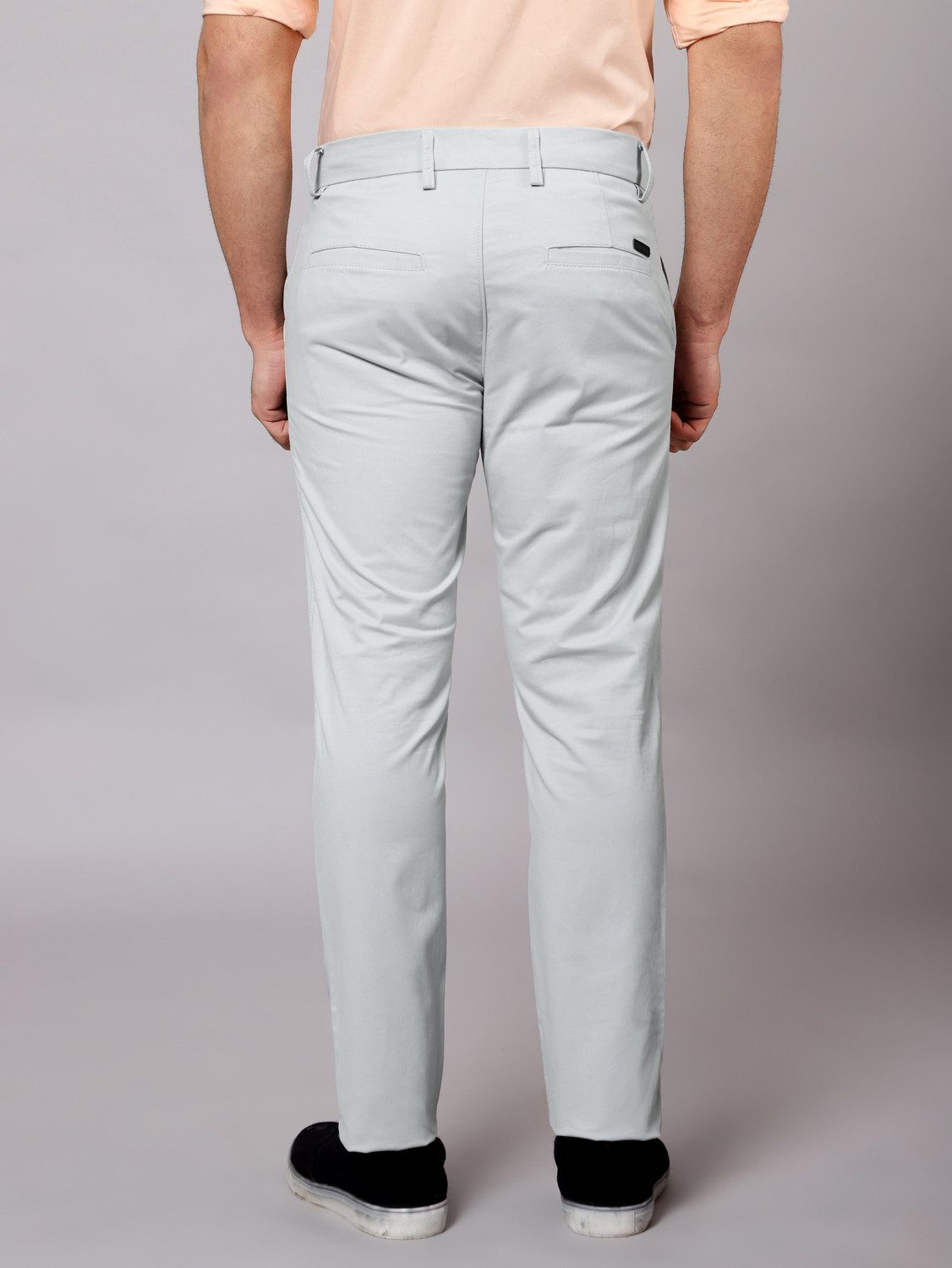 Image of BEYOUNG Regular Fit Men White Trousers