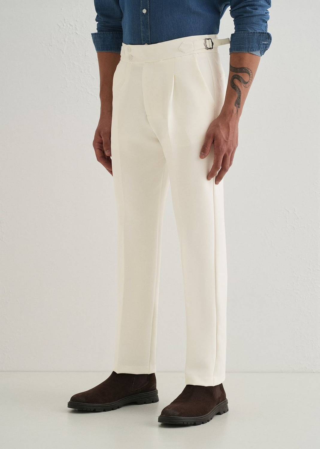 SKENJEL Men Black Relaxed Trousers - Image 3