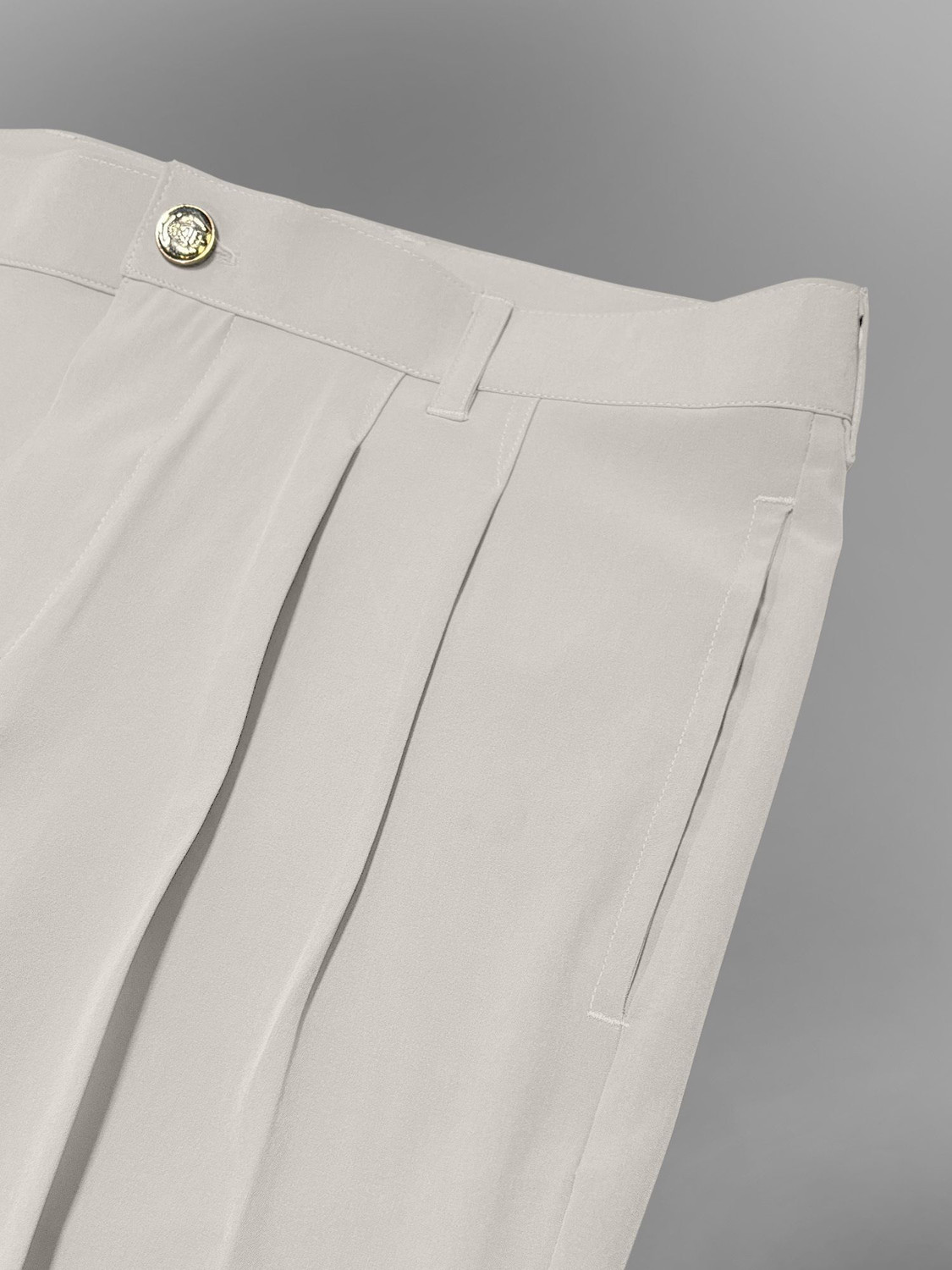 Image of FTX Men Relaxed White Lycra Blend Trousers