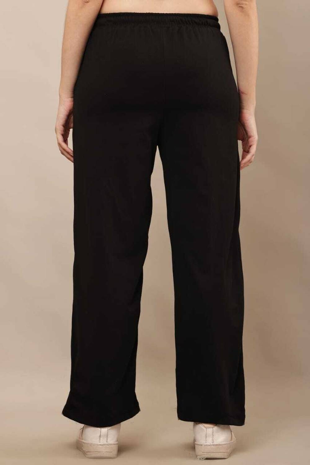 Sahana Style Loose Fit Women Black Trousers