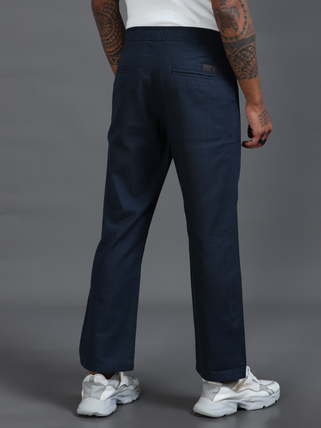 Image of Roadster Relaxed Men Blue Trousers