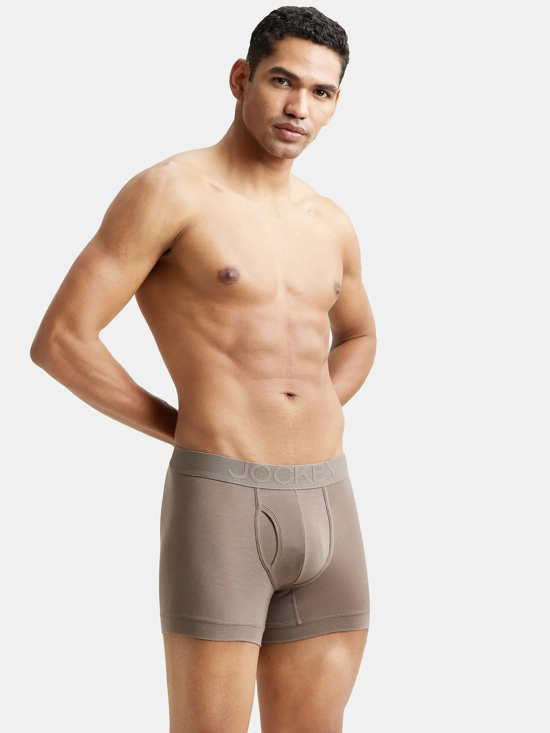 Image of JOCKEY LM02 Solid Tencel Lyocell Fiber with StayFresh Tech Men Trunks