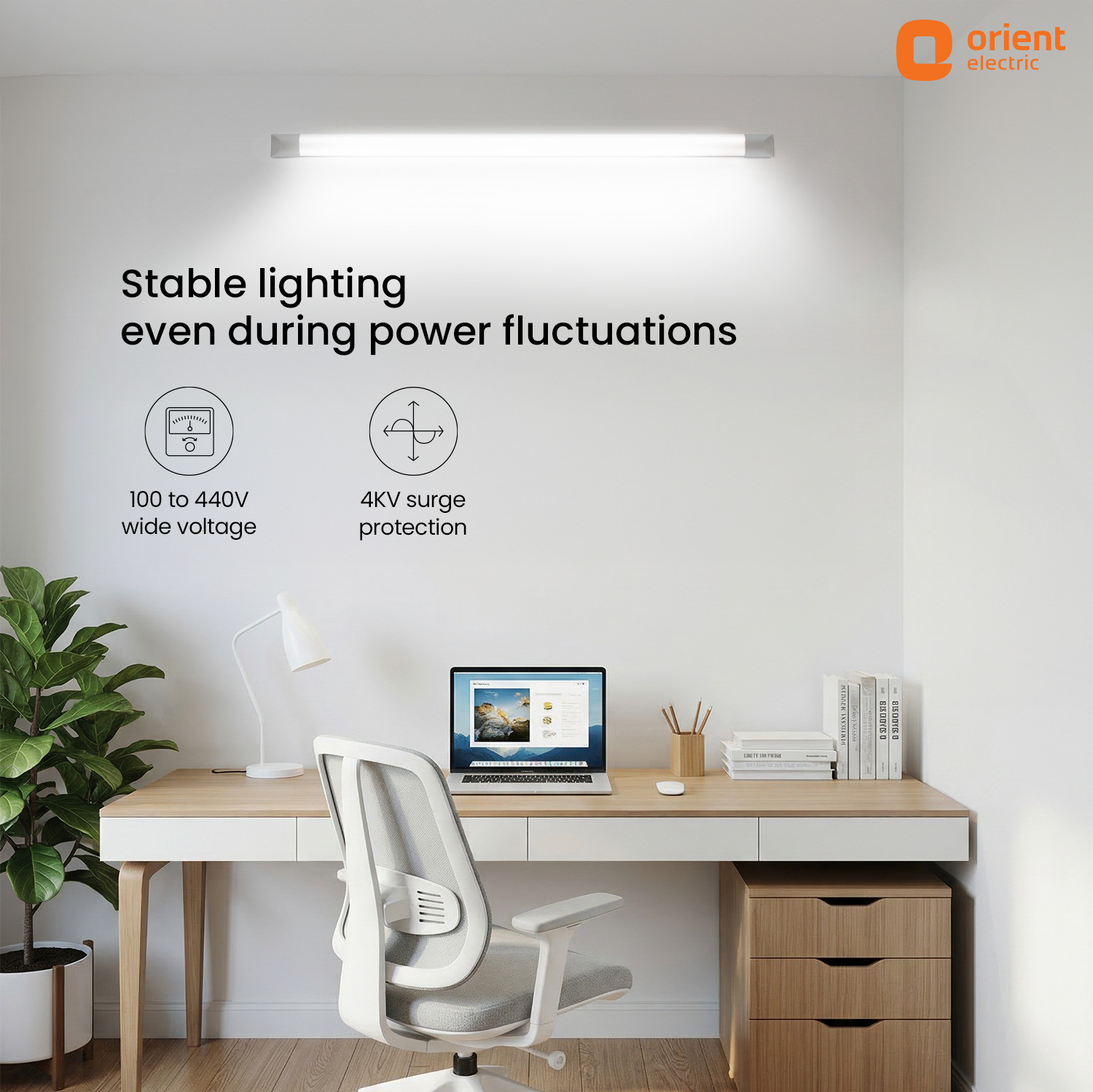 Image of Orient Electric Grace Dual Lite LED Batten 25W, Highly Efficient & Colour Changing 25 W 118 cm Tube Light (Multicolor)