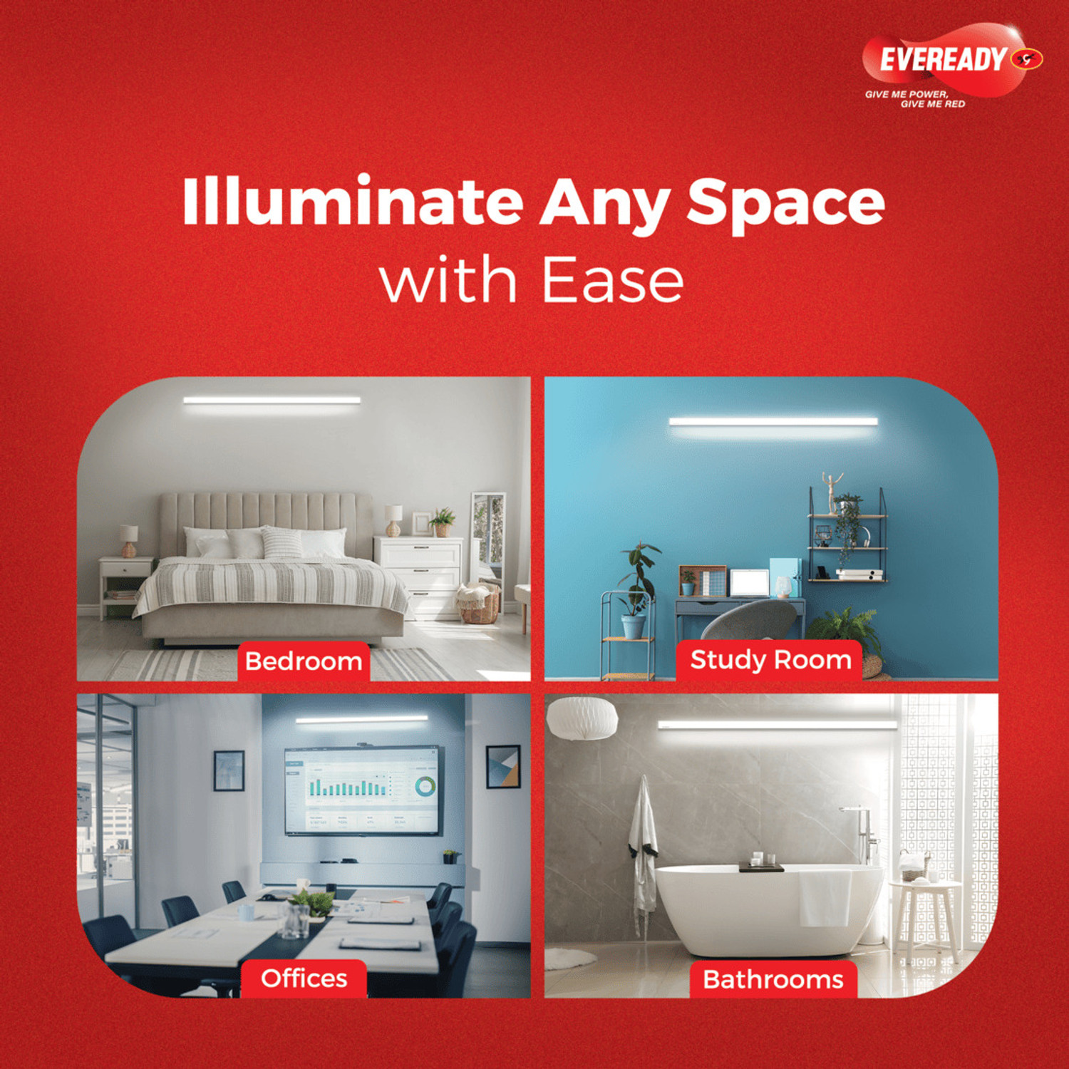 Image of EVEREADY Ultraslim 20 W 110 cm Tube Light