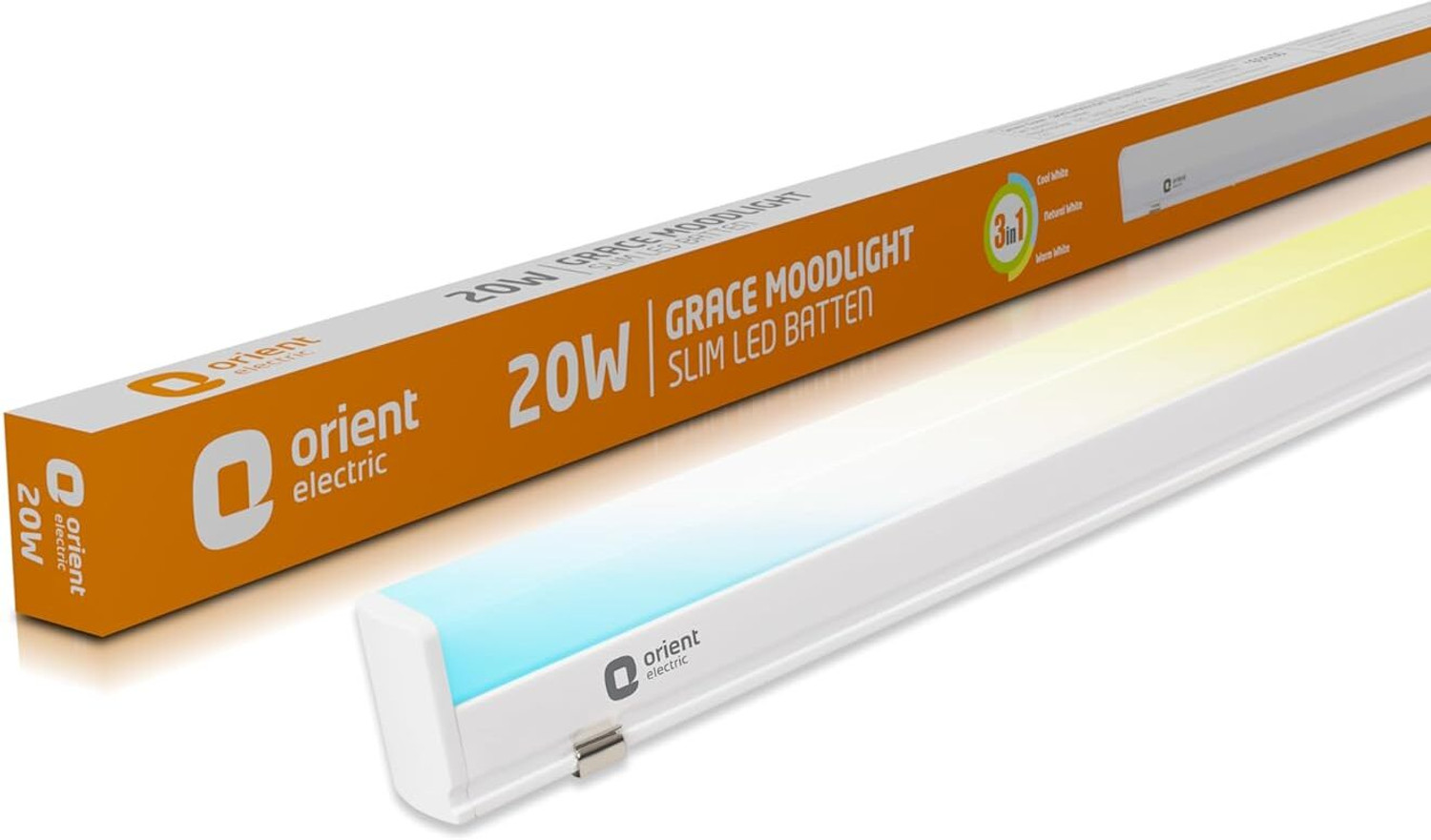 Image of Orient Electric 20W LED Batten I 3 in 1 Tubelight I 20 W 110 cm Tube Light
