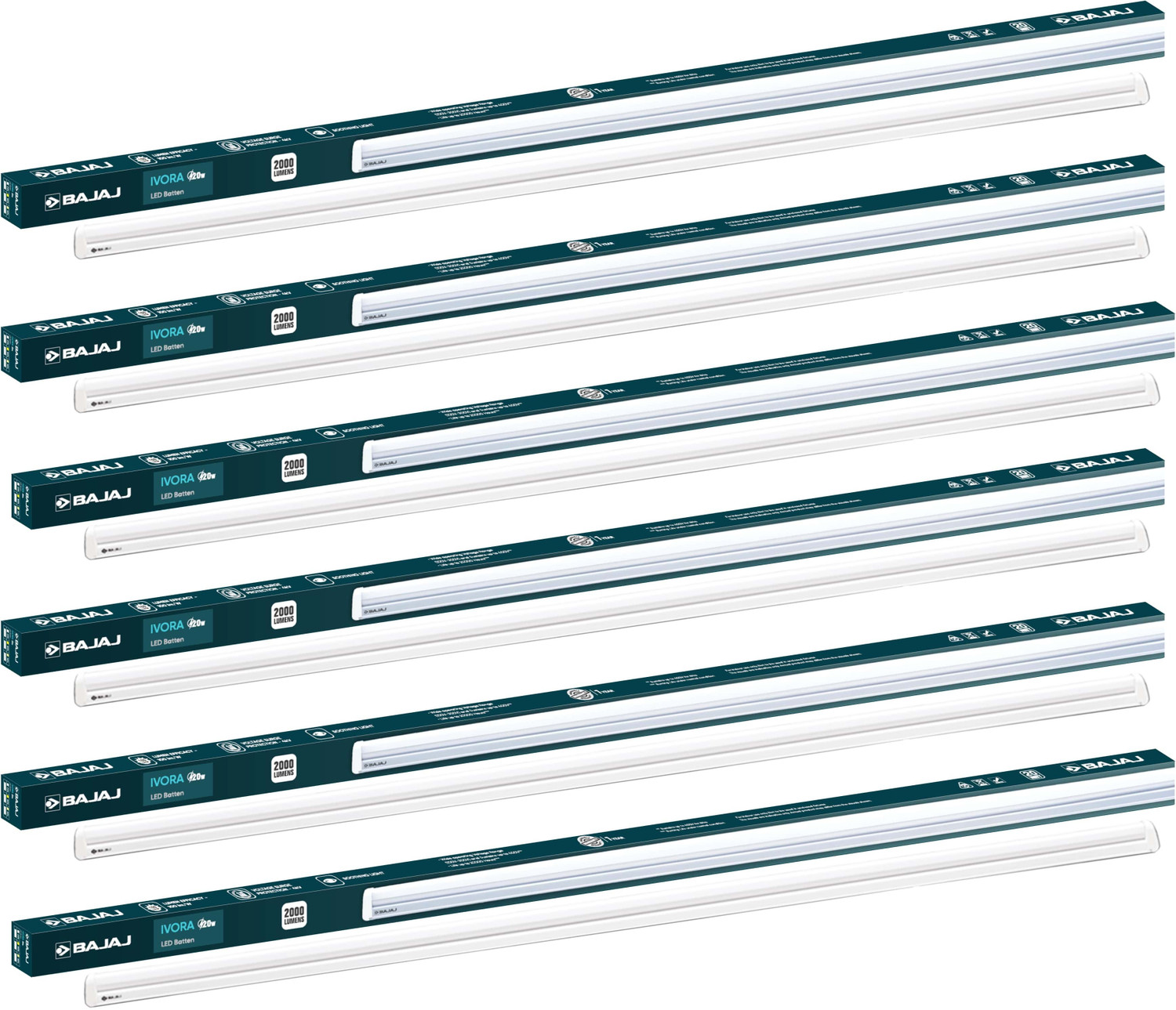 Image of BAJAJ IVORA Batten CDL 20 W 112 cm Tube Light