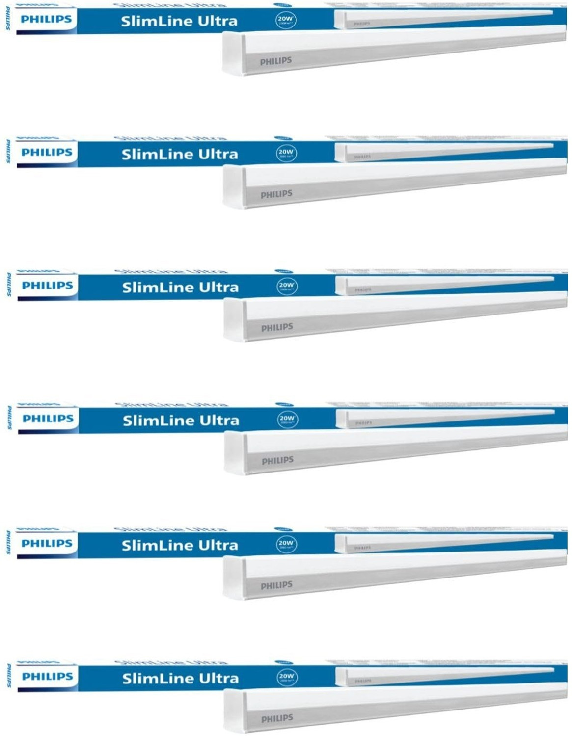 Image of PHILIPS 20 W 113 cm Tube Light (White, Pack of 6)