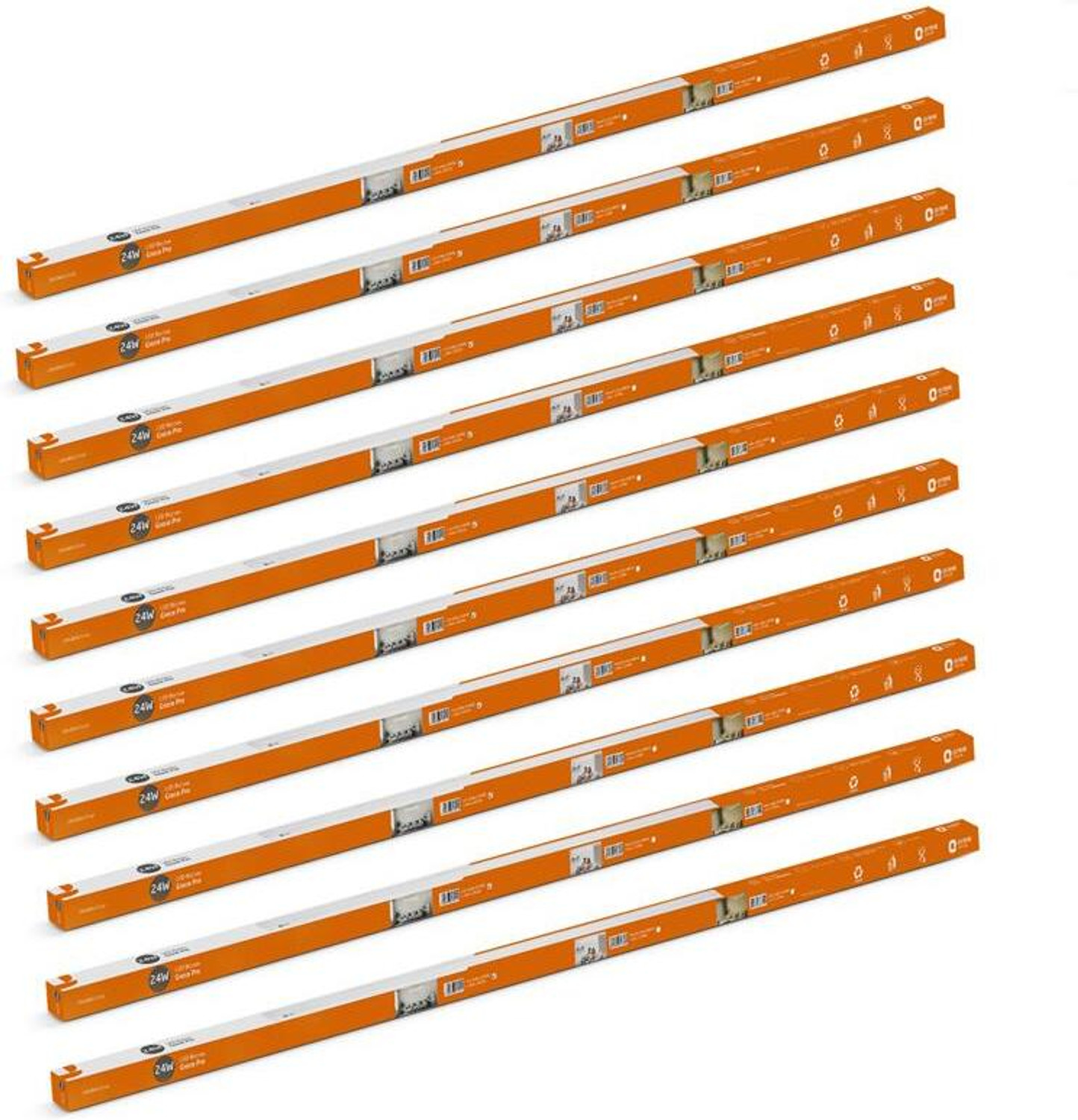 Image of Orient Electric Grace Pro 6500K Square 24W Batten,Highly Efficient & Surge Protection,Pack of 10 24 W 110 cm Tube Light