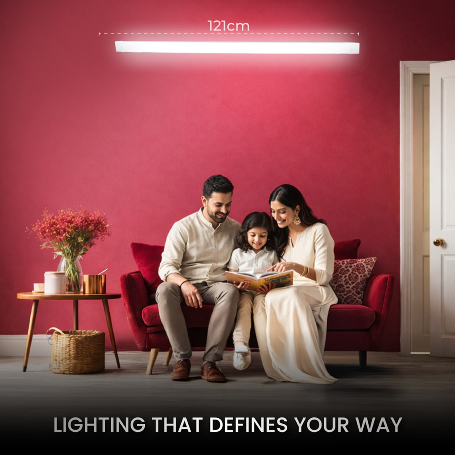Image of Nortek 72W LED Tube Light | Cool White 4-Feet | Batten for Living Room, Shops, Halls 72 W 50 cm Tube Light