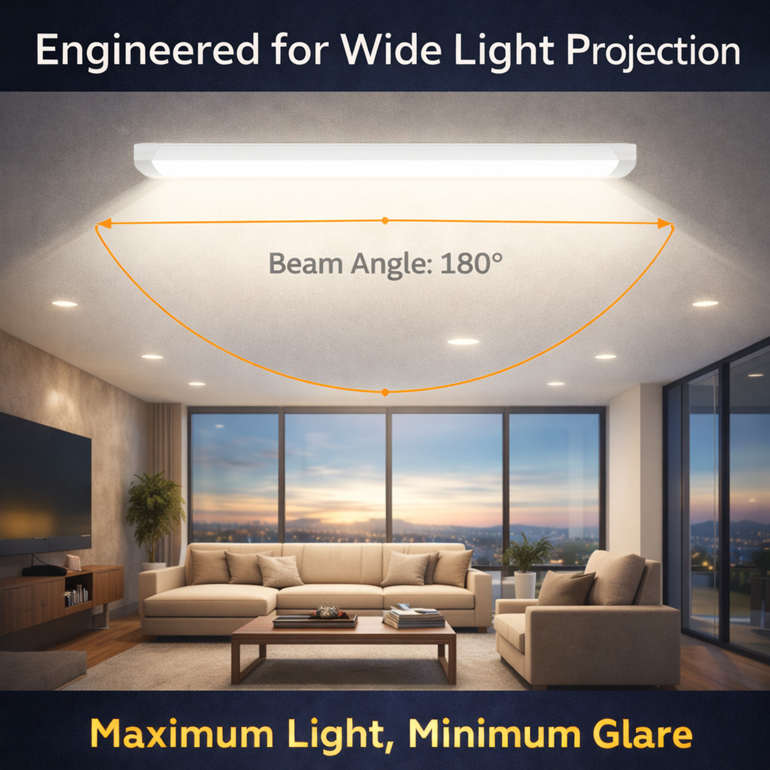 Image of TEKNOLITE ACE + 72W 4ft 3in1 LED Batten - Warm, Natural & Cool White 2 years Warrenty 72 W 124 cm Tube Light