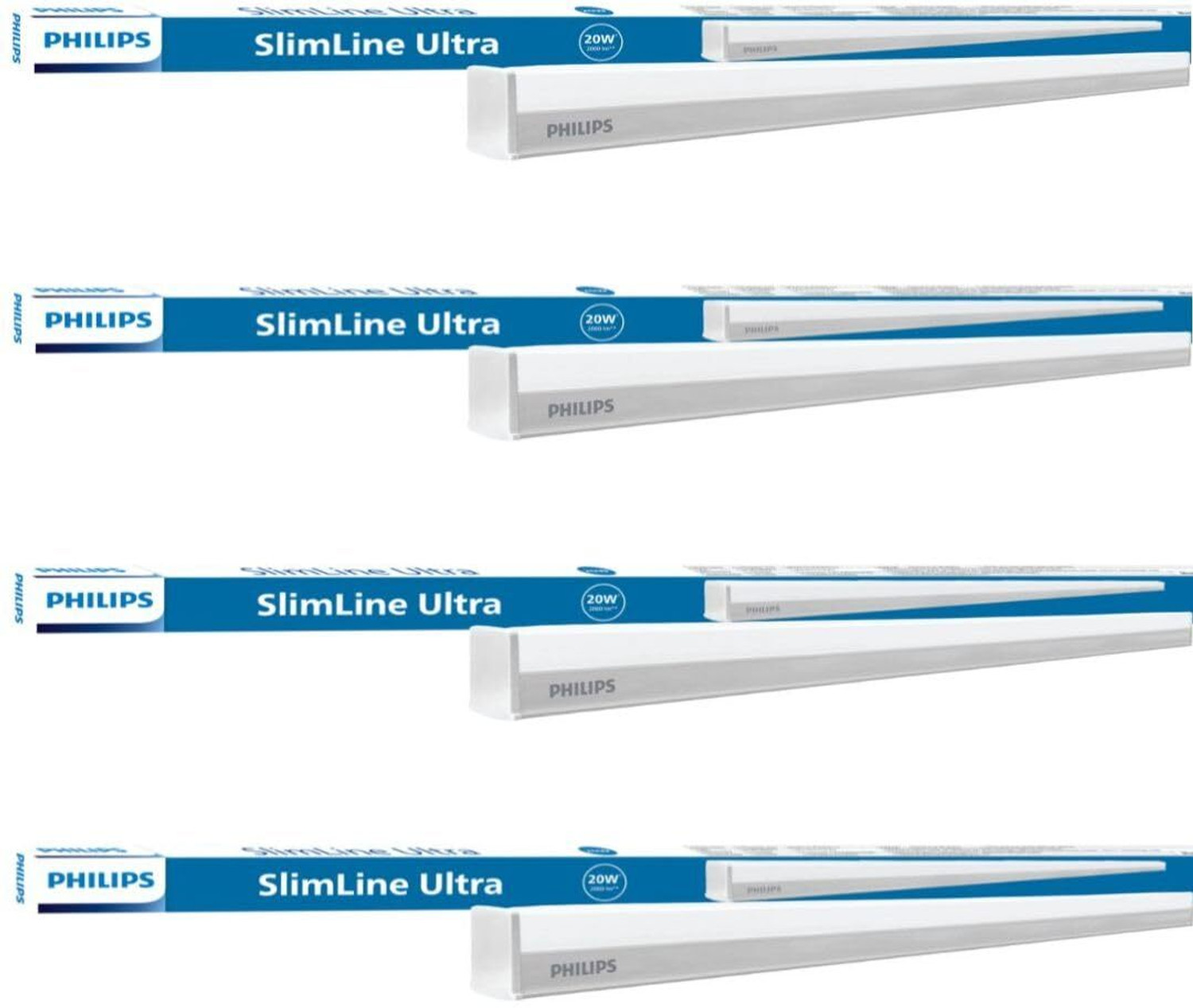 Image of PHILIPS 20 W 113 cm Tube Light (White, Pack of 4)