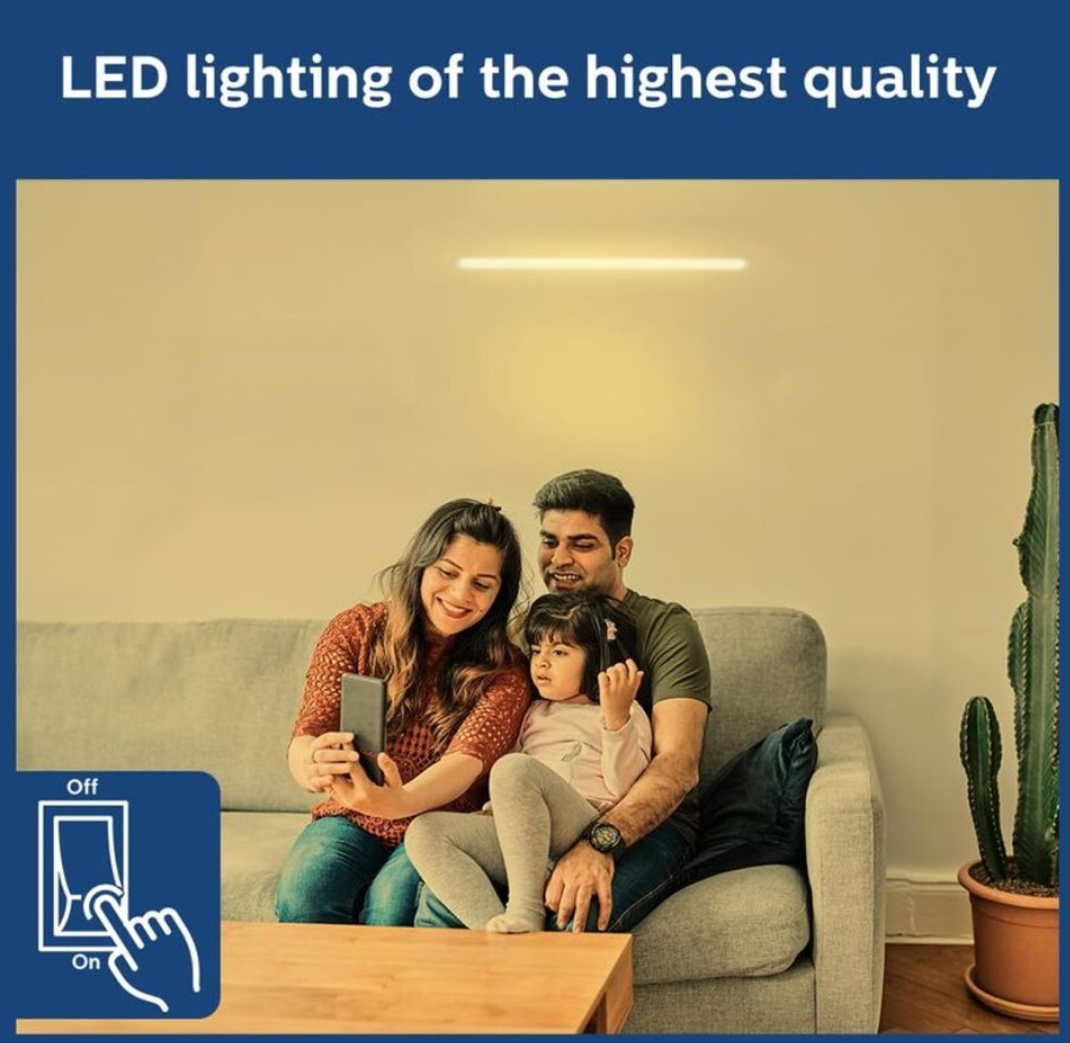 Image of PHILIPS 3-IN-1 WHITE TUNABLE 20W LED BATTEN PACK OF 3 20 W 119.5 cm Tube Light