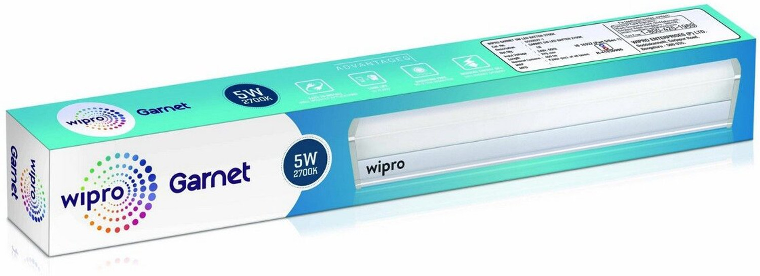 Image of Wipro 5W-1 Feet-Tube Light 5 W 27 cm Tube Light
