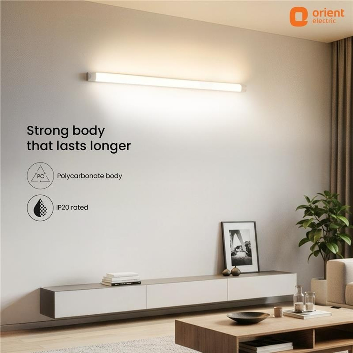 Image of Orient Electric Grace Dual Lite LED Batten 25W, Highly Efficient & Colour Changing 25 W 118 cm Tube Light (Multicolor)