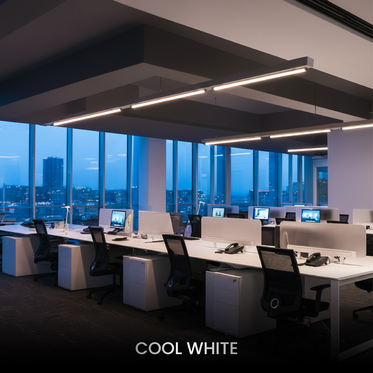 Image of Nortek 40W LED Batten | Flicker-Free, Glare-Free | Cool White 4ft | Tube Light for Home 40 W 50 cm Tube Light