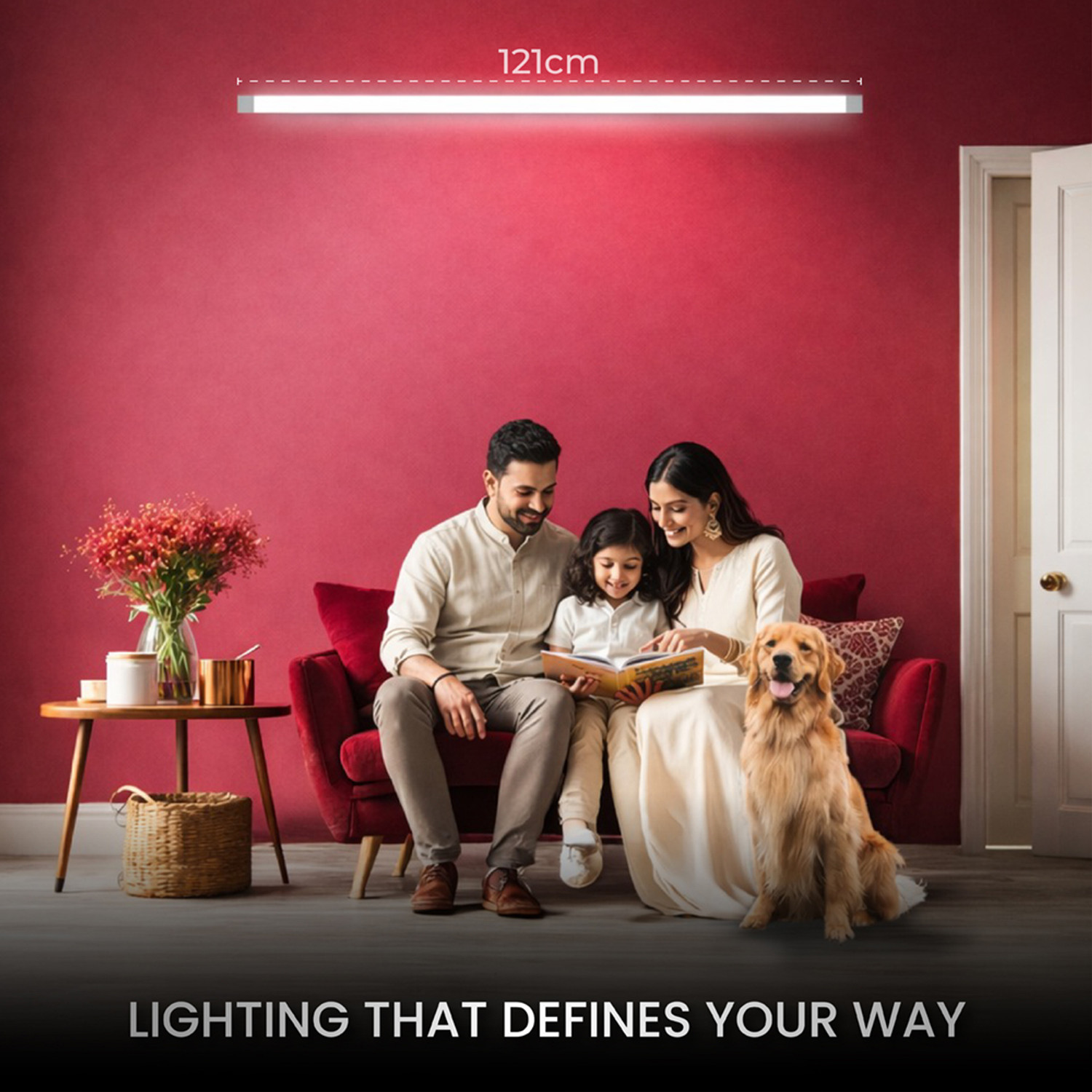 Image of Nortek 40W LED Batten | Flicker-Free, Glare-Free | Cool White 4ft | Tube Light for Home 40 W 50 cm Tube Light