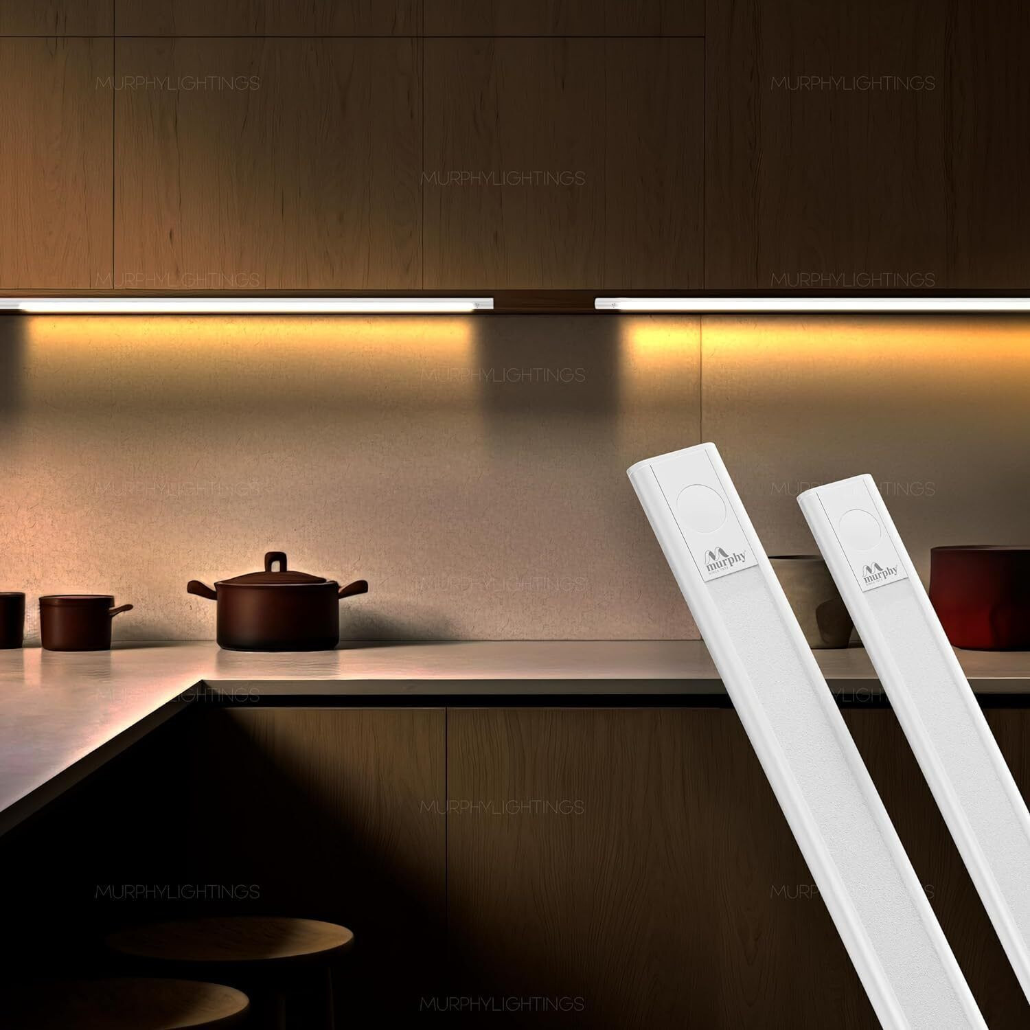 Image of MURPHY 1 Ft Cabinet 4W Under Cabinet and Under Counter Light Warm White, Pack of 1 4 W 30.48 cm Tube Light