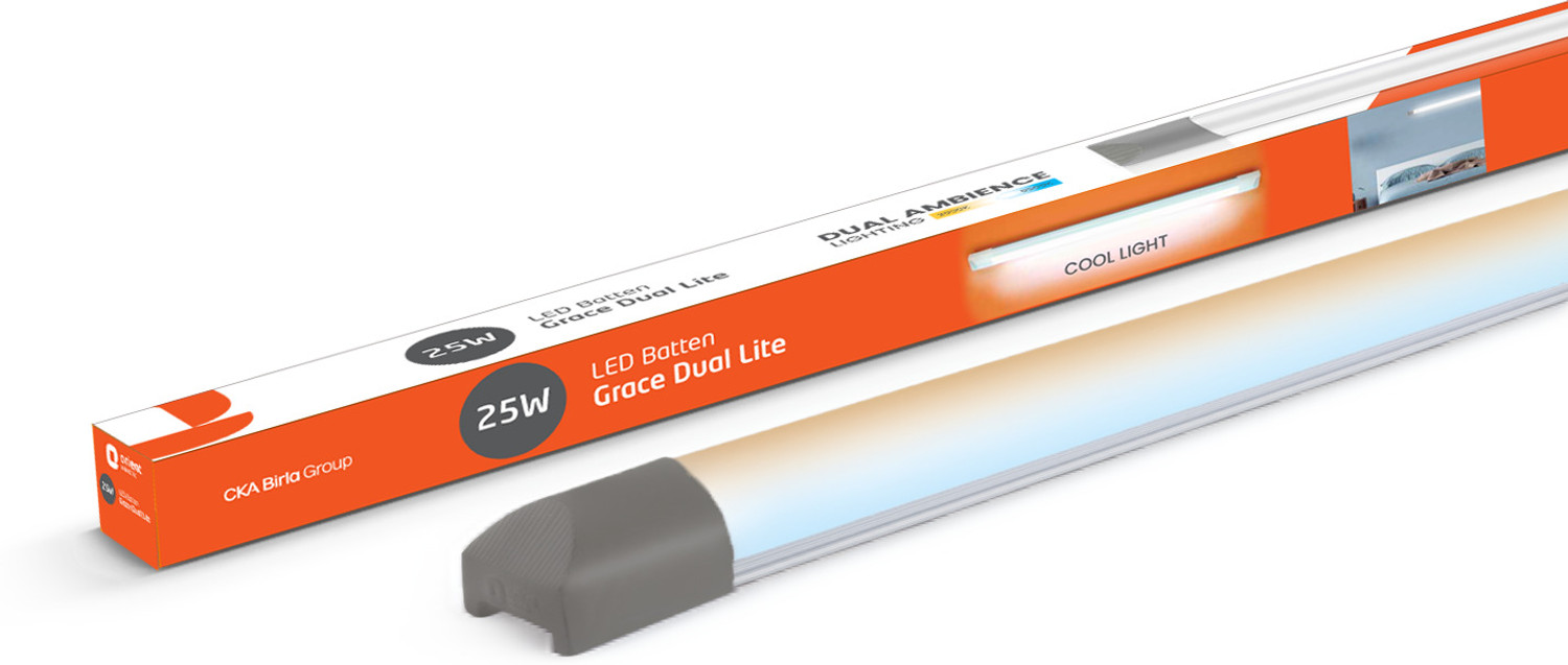 Image of Orient Electric Grace Dual Lite LED Batten 25W, Highly Efficient & Colour Changing 25 W 118 cm Tube Light (Multicolor)