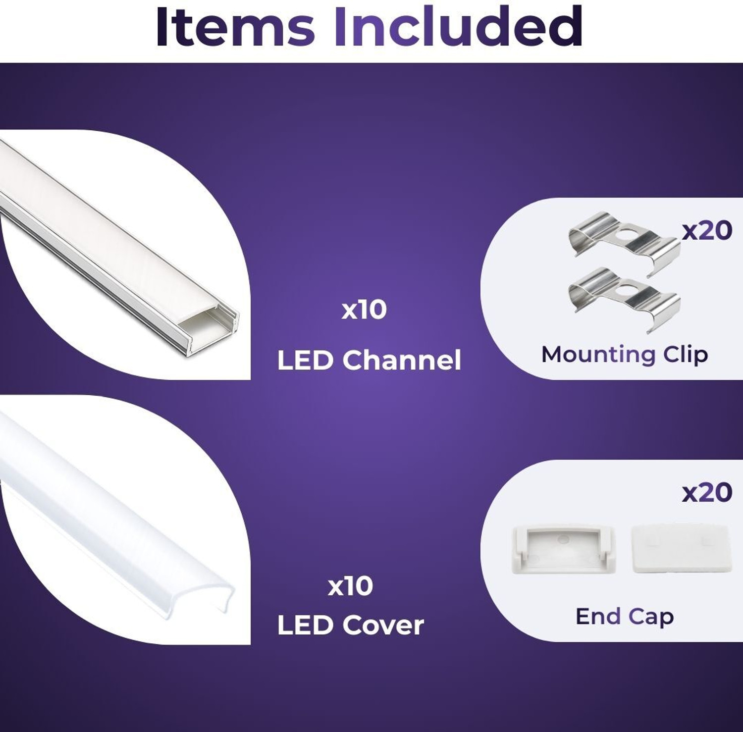 Image of AluBrightline AL-SURFACE 18X06MM Aluminum 1meter Led Profile Channel LED Strip Light- Pack 10 0 W 1 cm Tube Light