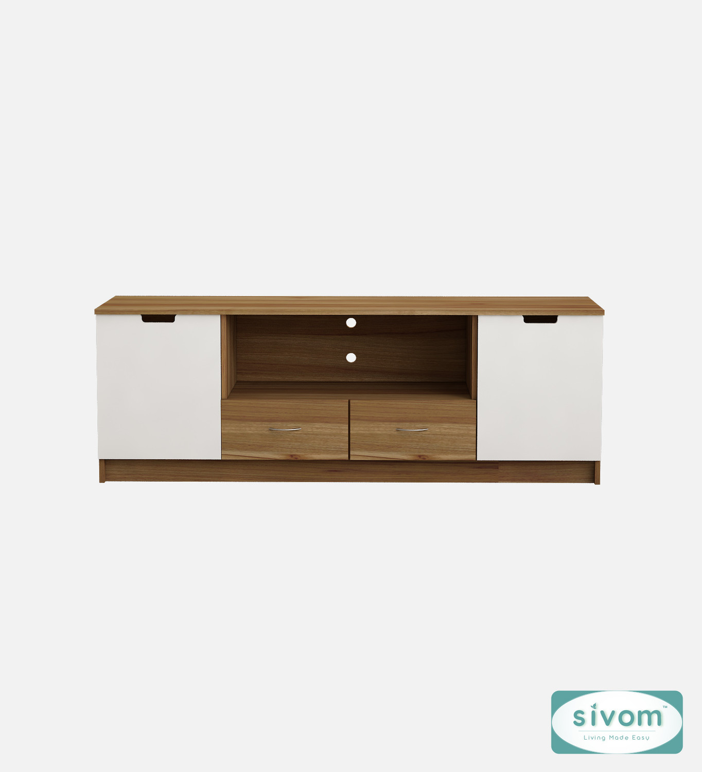 Image of SIVOM Morgan Multipurpose TV Unit fits upto 43 inch with Storage Engineered Wood TV Entertainment Unit