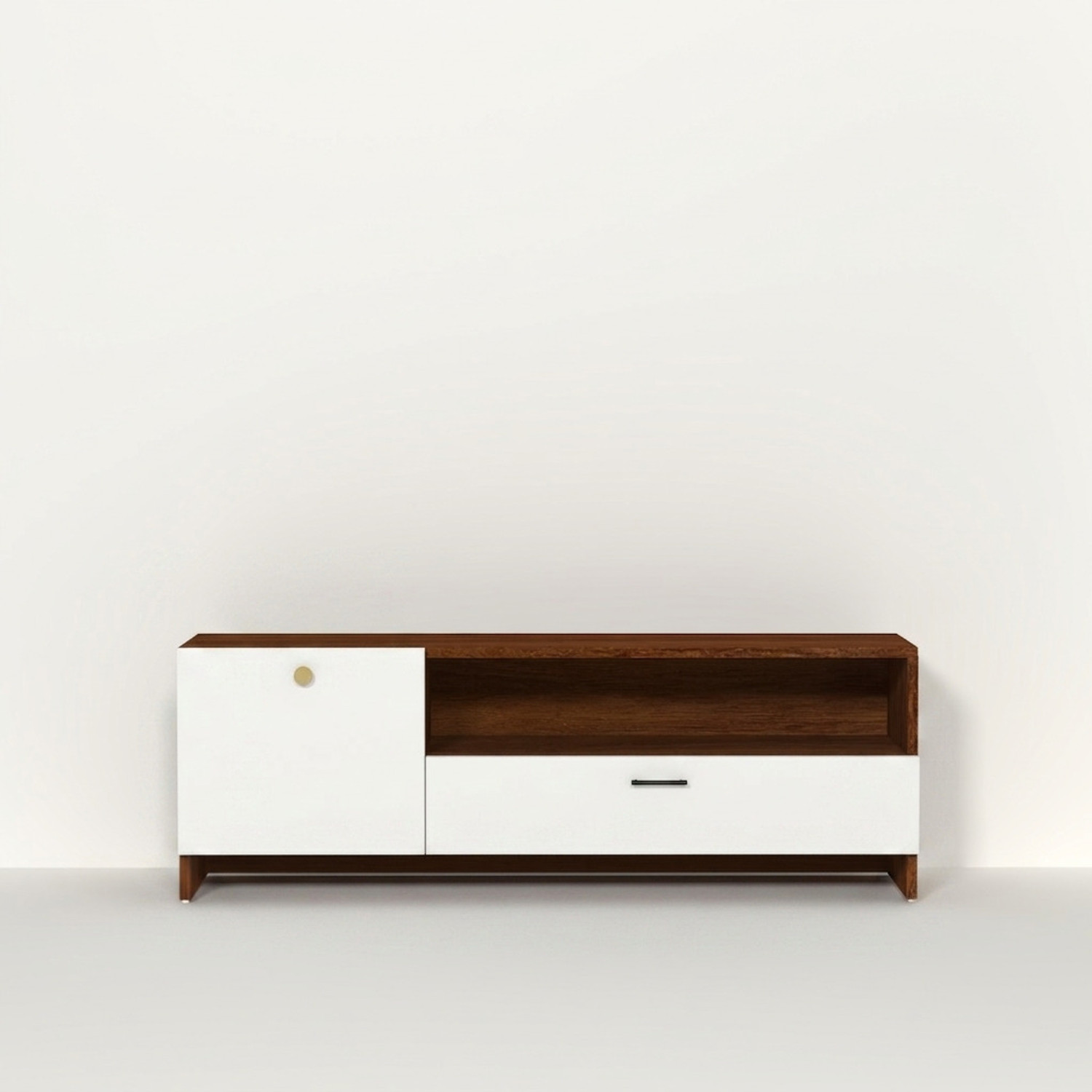 Image of Flipkart Perfect Homes Modern Engineered Wood TV Unit Cabinet with Storage for Living Room, Bedroom Engineered Wood TV Entertainment Unit