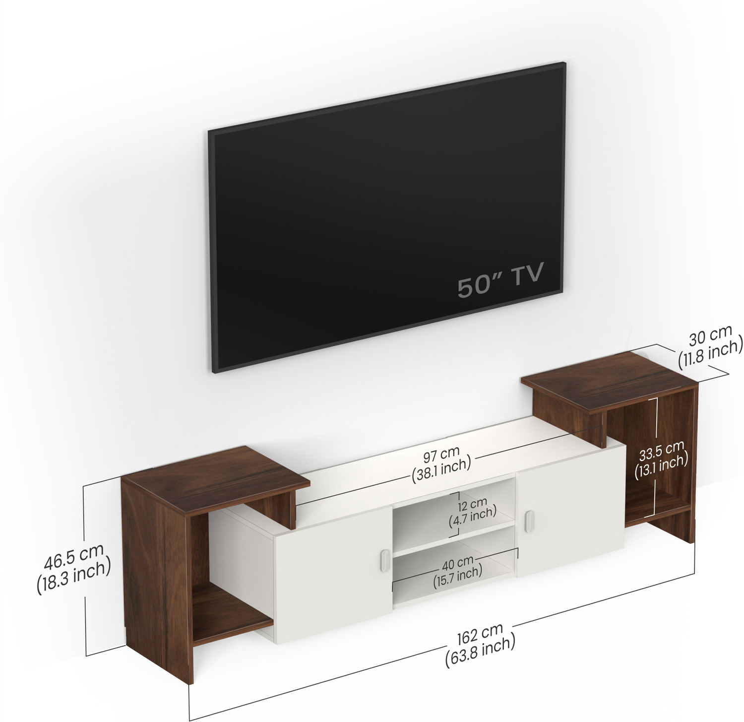 Image of BLUEWUD Engineered Wood TV Entertainment Unit