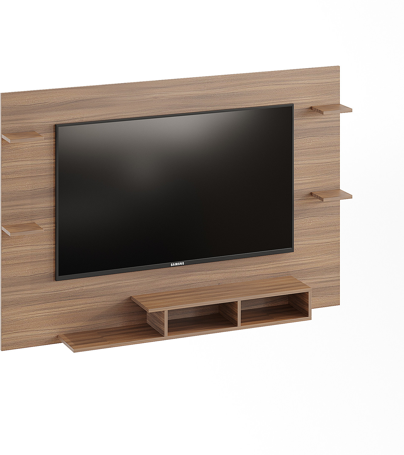 Image of FURNEASER Harrison Wall-mount Tv Unit with Back Panel, Cabinet, Stand, Rack, Shelf, Engineered Wood TV Entertainment Unit
