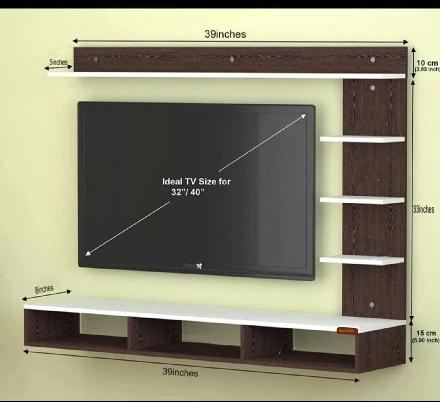 Image of aashidecor Engineered Wood TV Entertainment Unit
