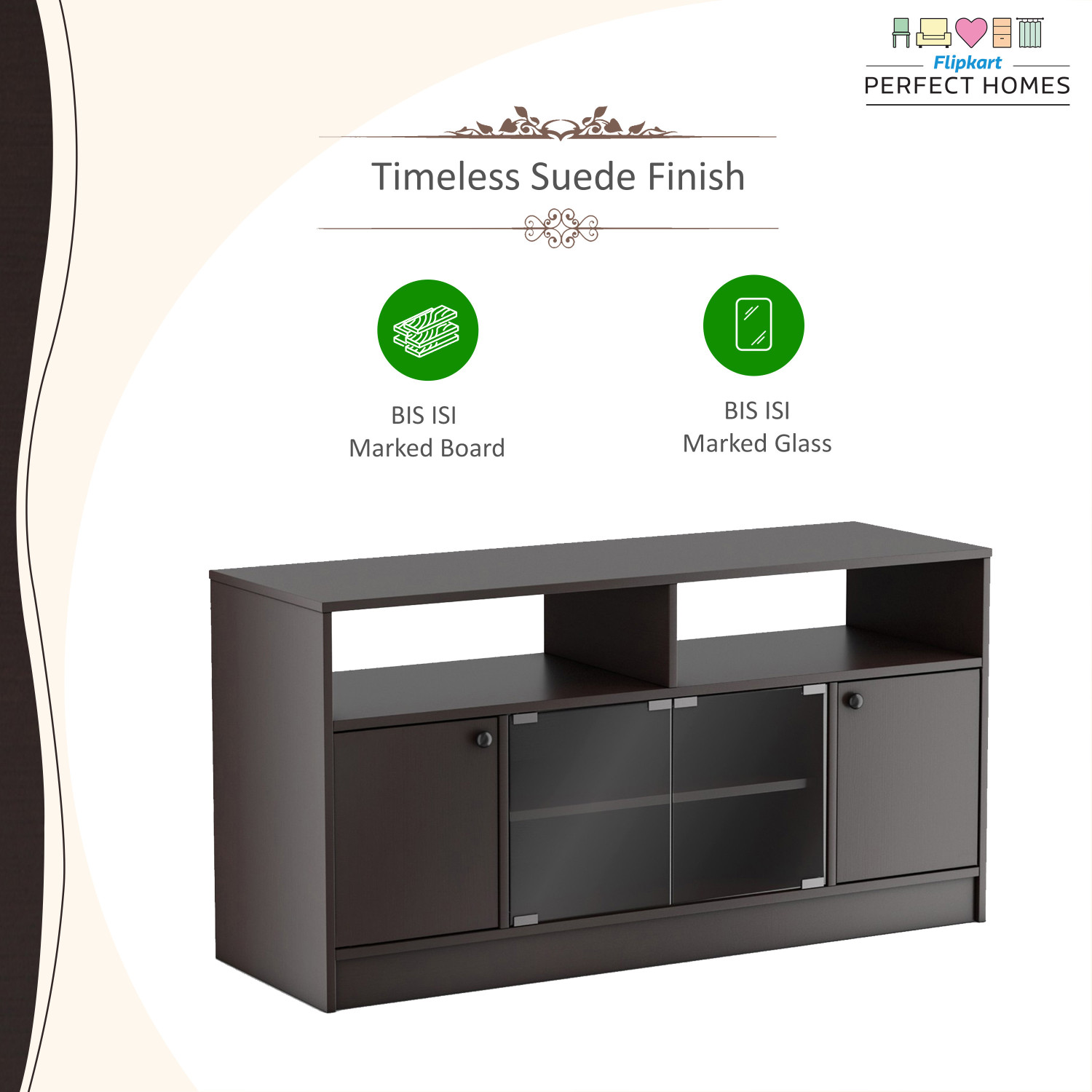 Image of Flipkart Perfect Homes Phonox Engineered Wood TV Entertainment Unit