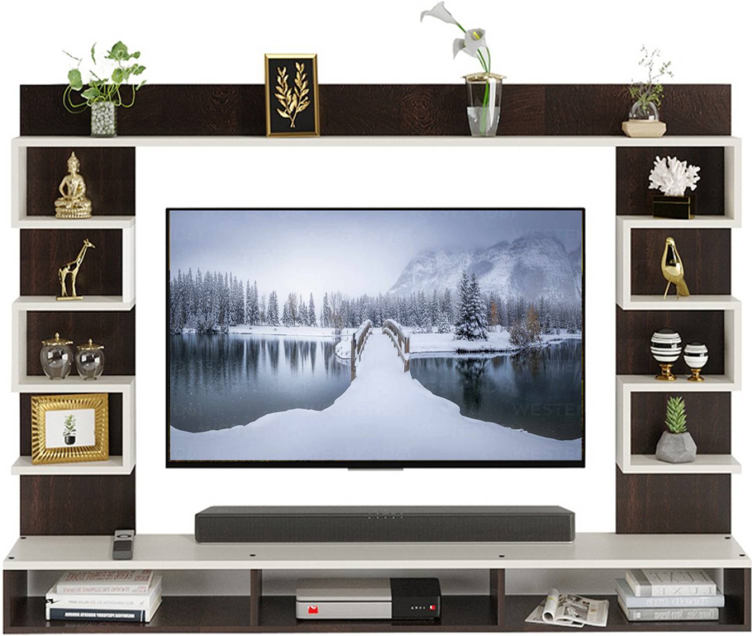 icrush 55" Engineered Wood TV Entertainment Unit - Image 1