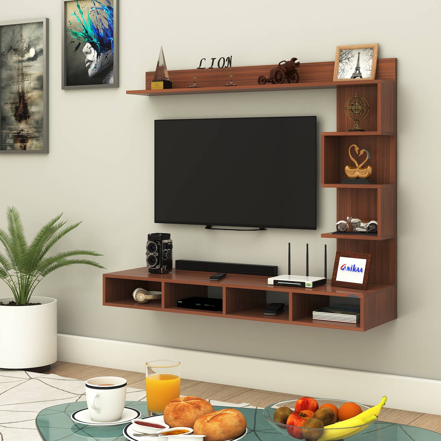 ANIKAA Laura Wall-Mount TV Unit - Image 2