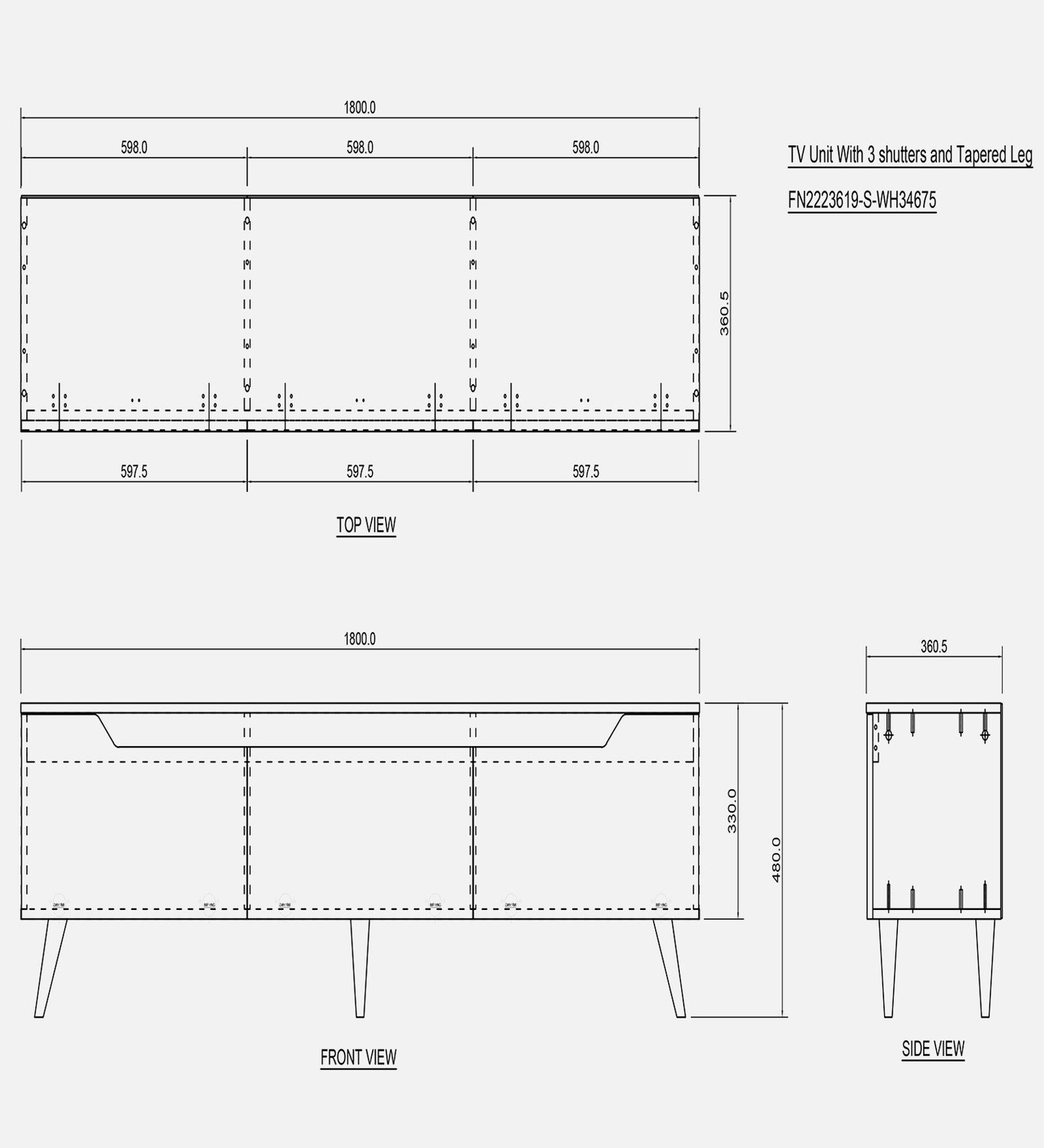 Image of Mintwud from Pepperfry Ume Wooden Tv Unit /Wooden TV Console /Entertainment Unit For Home Engineered Wood TV Entertainment Unit