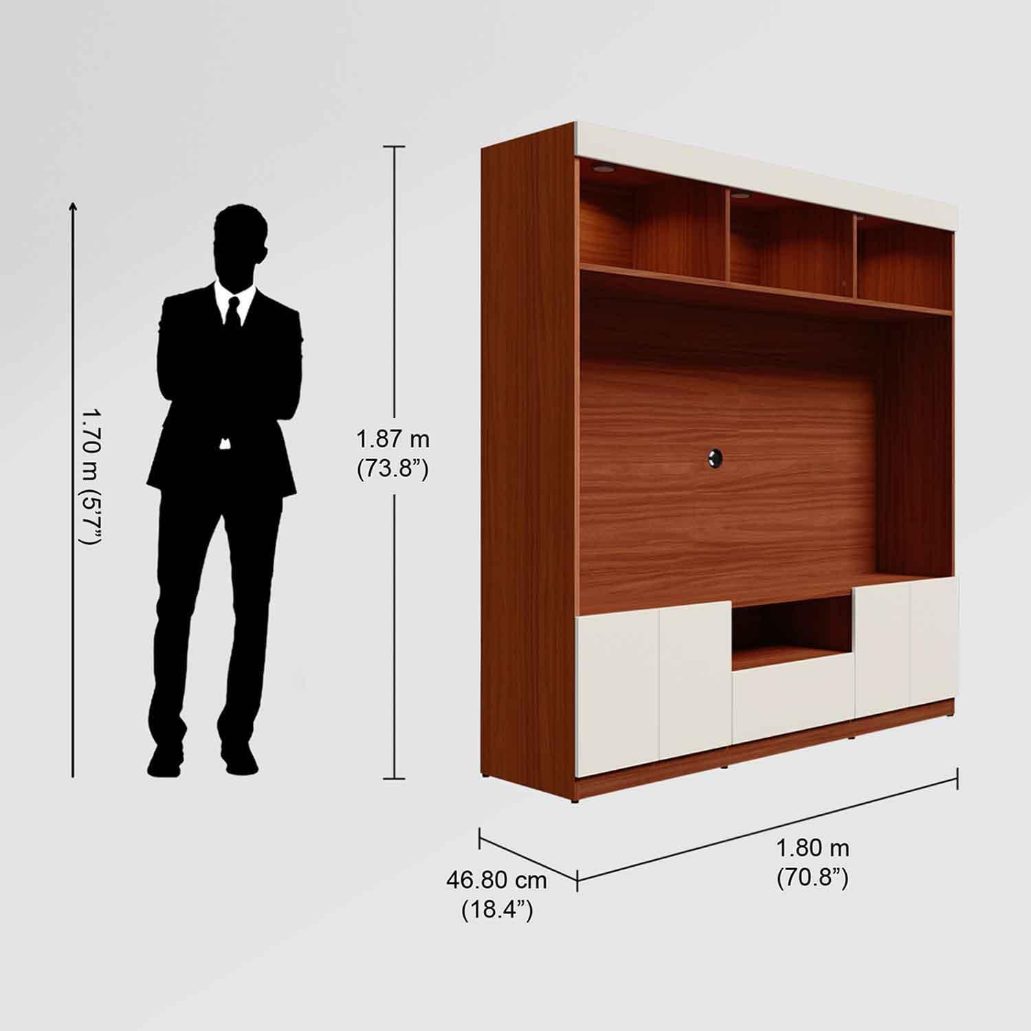 Image of Interio by Godrej Senate Engineered Wood TV Entertainment Unit