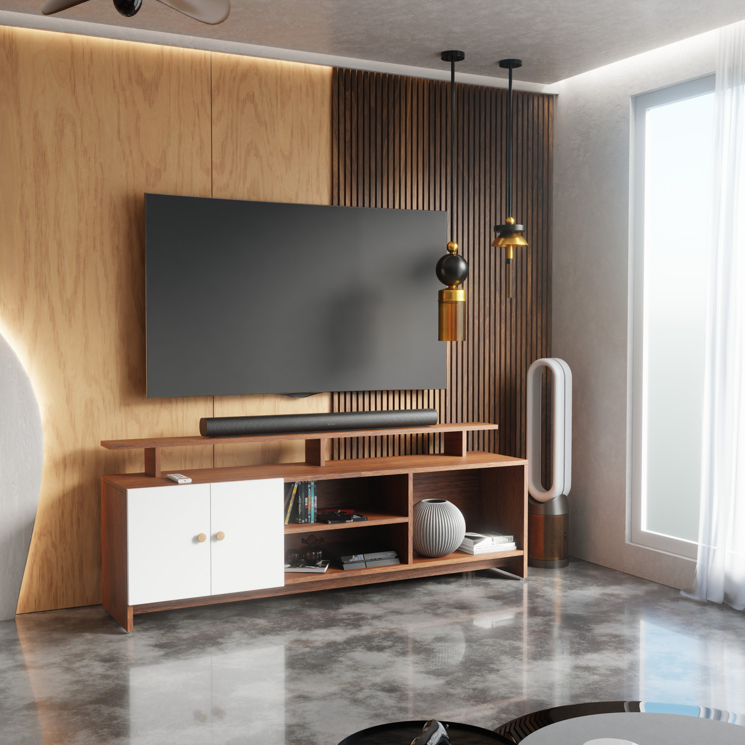 Image of Spyder Craft Engineered Wood TV Entertainment Unit