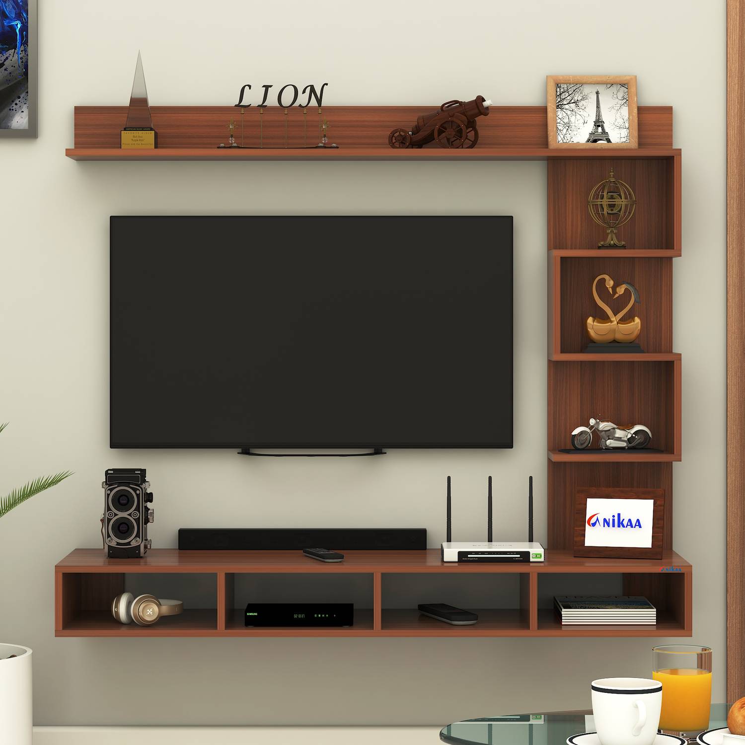 ANIKAA Laura Wall-Mount TV Unit - Image 3