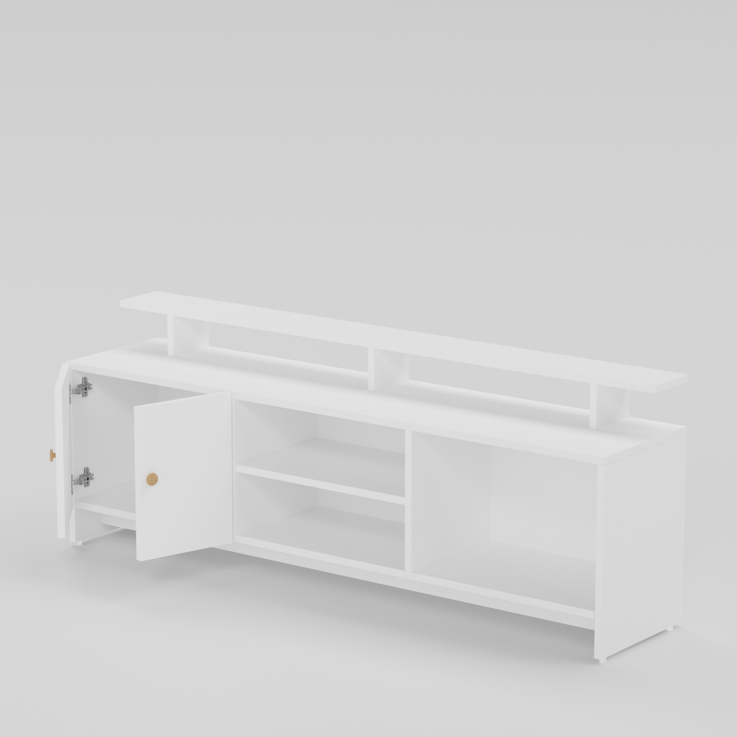 Image of Divysa TV Unit for Living Room | TV Cabinet Stand Table Home Furniture | Living room Engineered Wood TV Entertainment Unit