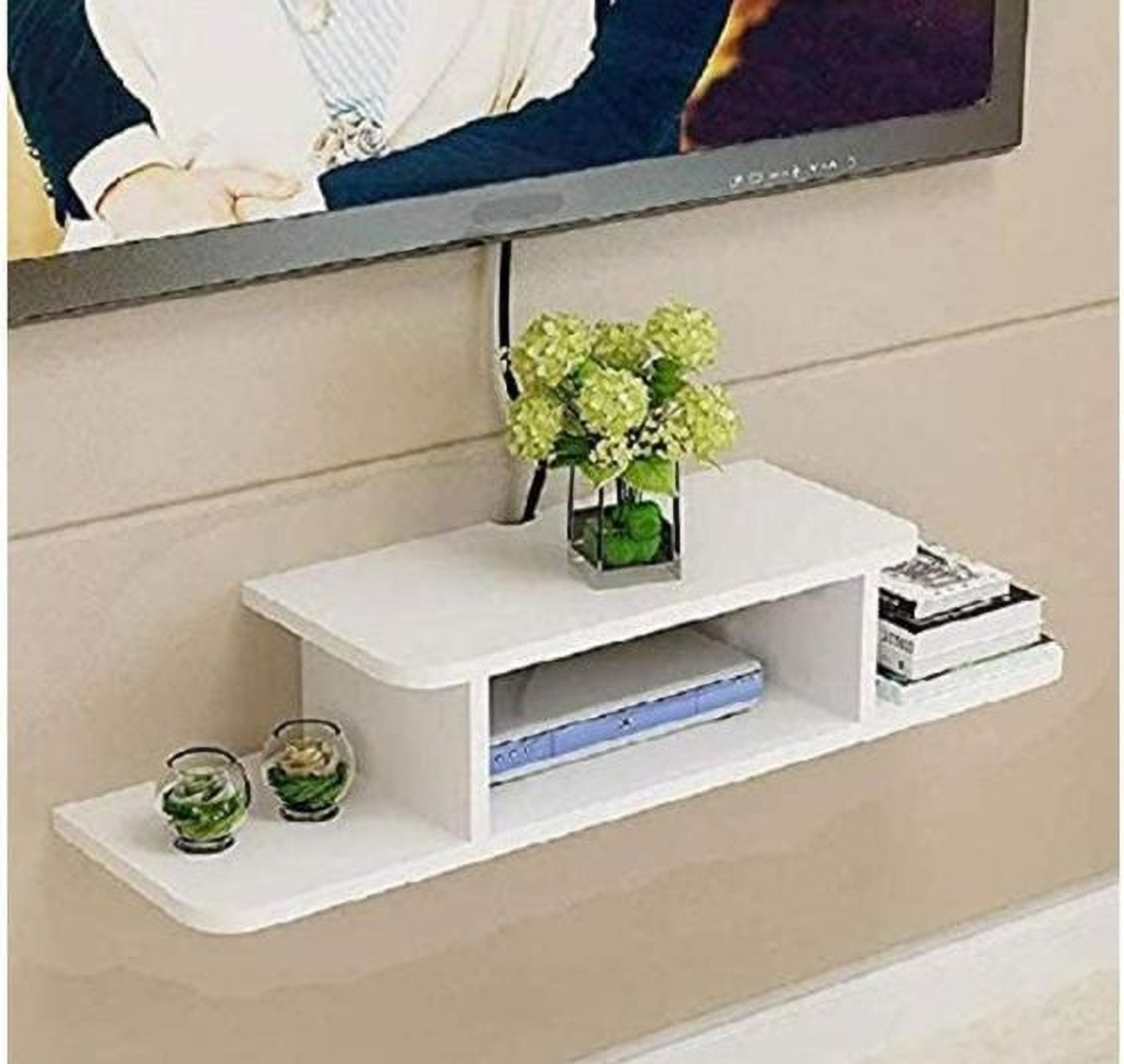 Image of Umar Enterprises Wall TV set up box stand TV entertainment Engineered Wood TV Entertainment Unit