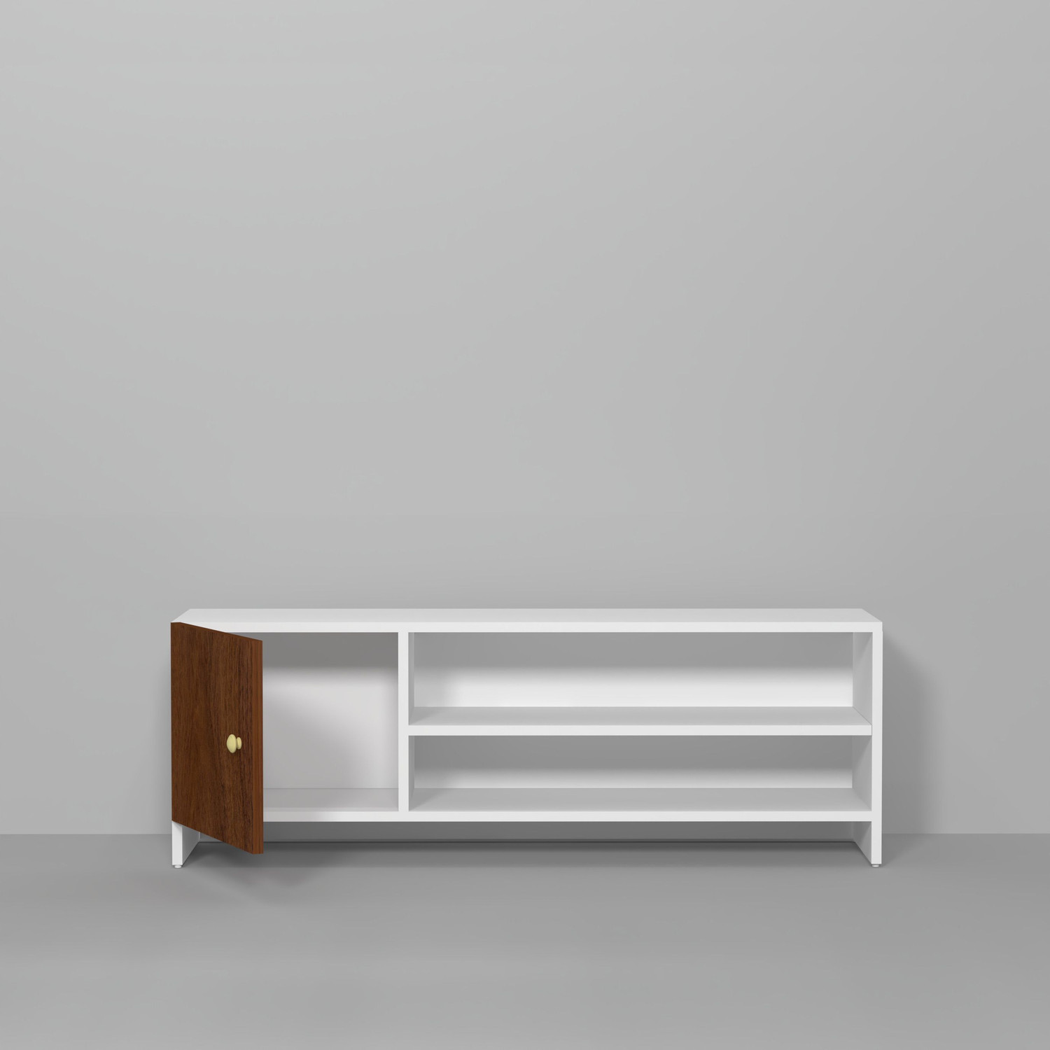 Image of Flipkart Perfect Homes Modern Engineered Wood TV Unit with Open & Closed Storage for Living Room Engineered Wood TV Entertainment Unit