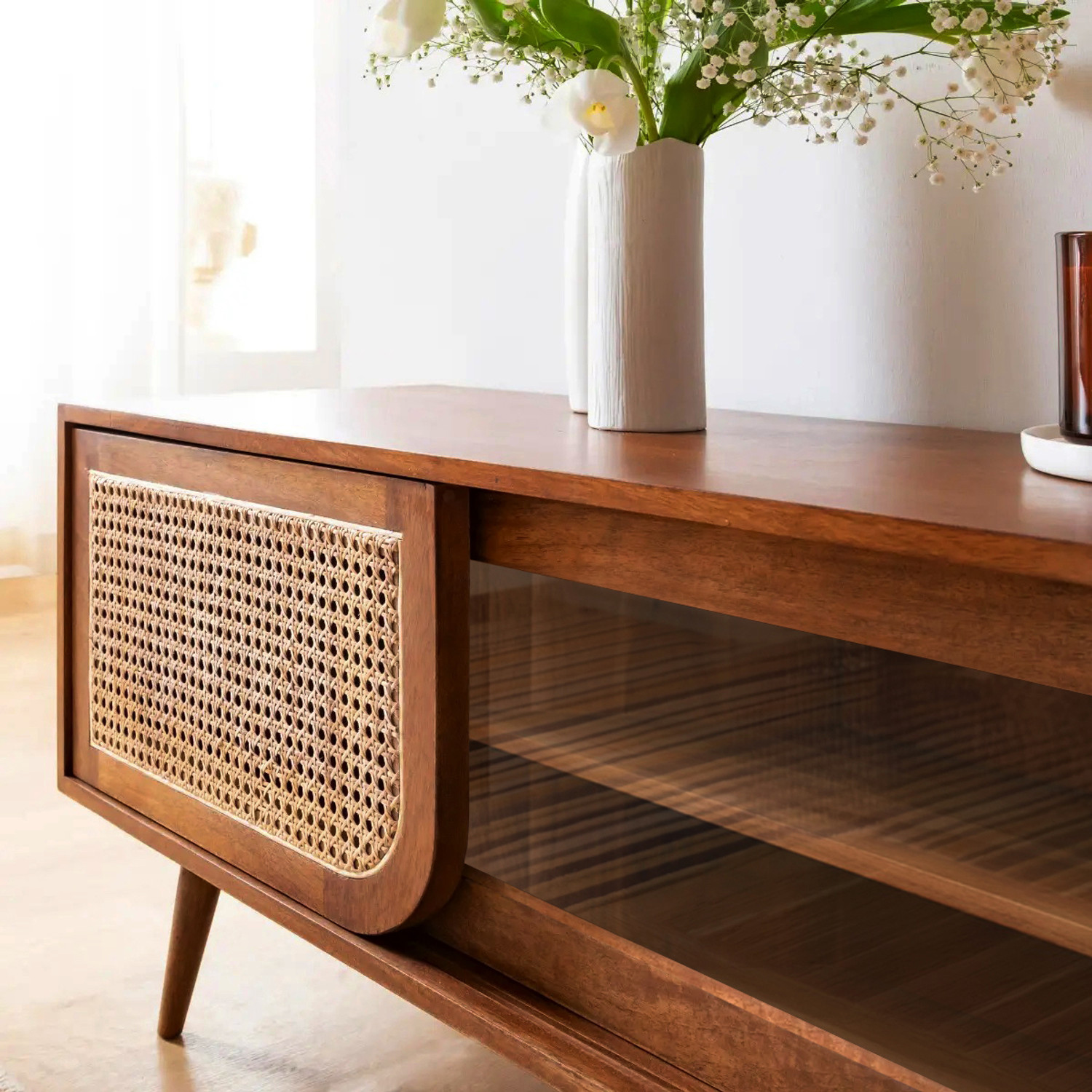 Image of THE ATTIC KL-2267H Solid Wood TV Entertainment Unit